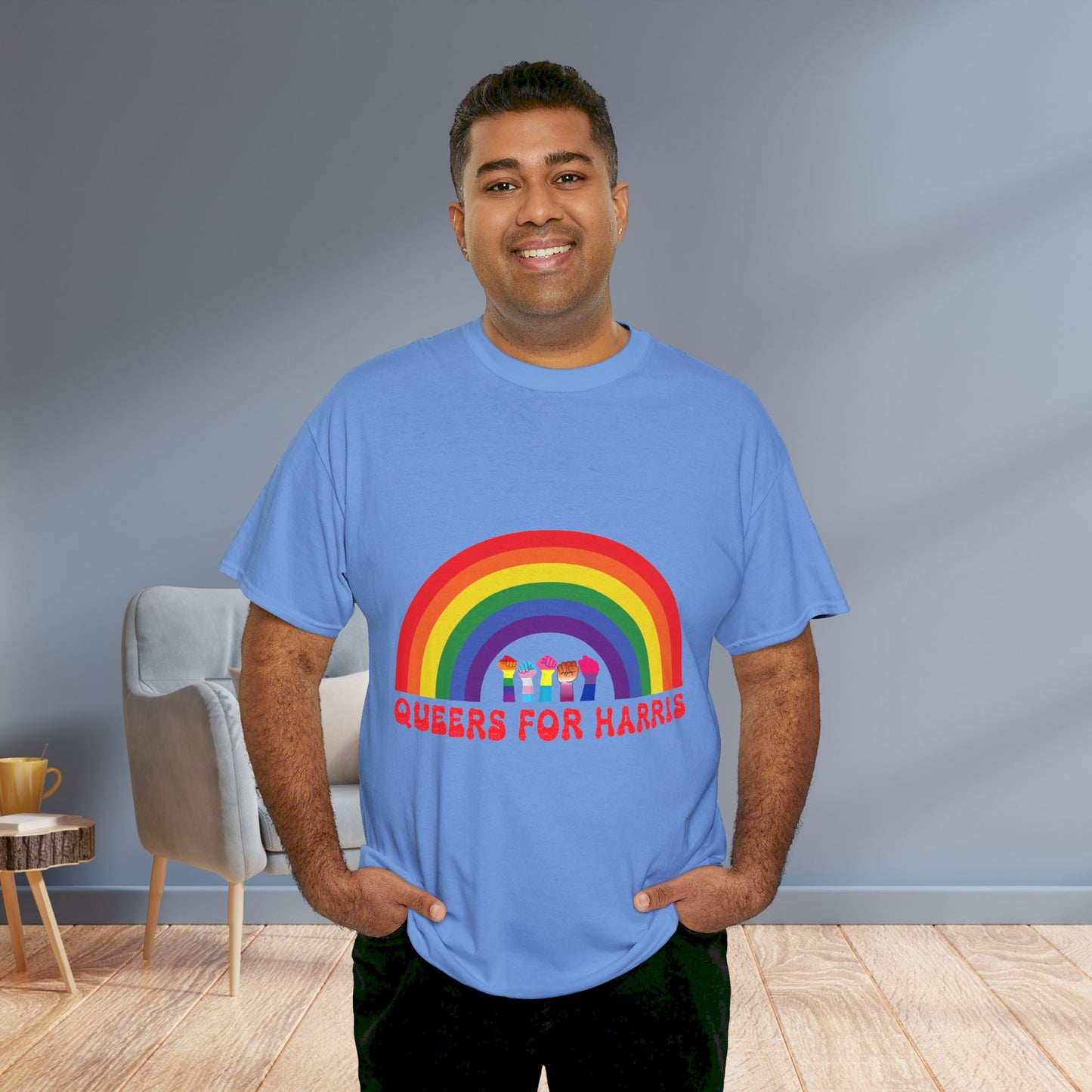 Queers For Harris Shirt- Support LGBTQ Tee-  Democrat Presidential Election T-Shirt