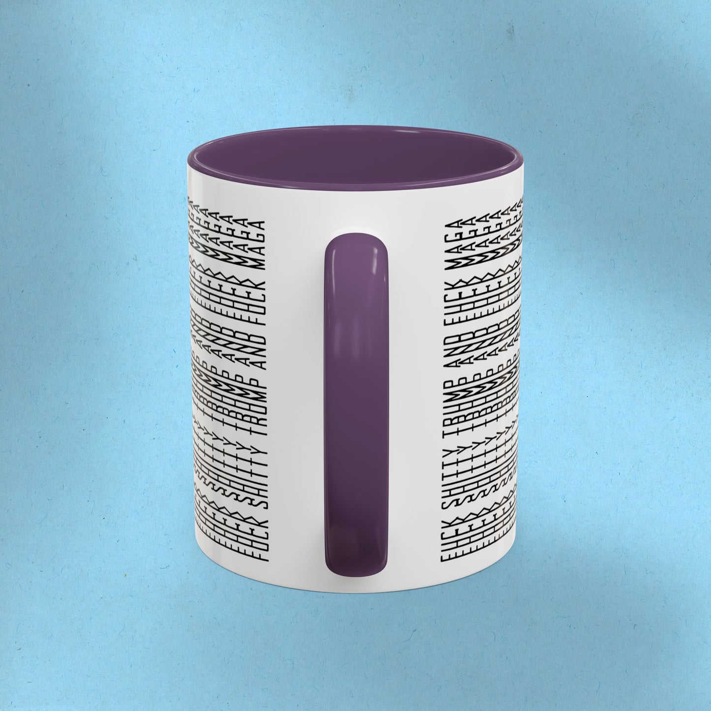 FDT Mug Hidden Message Mug Fuck Shitty Trump and Fuck Maga Coffee Cup FDT Ceramic Cup Foxtrot Delta Tango Anti-Fascism Anti-Trump Merch
