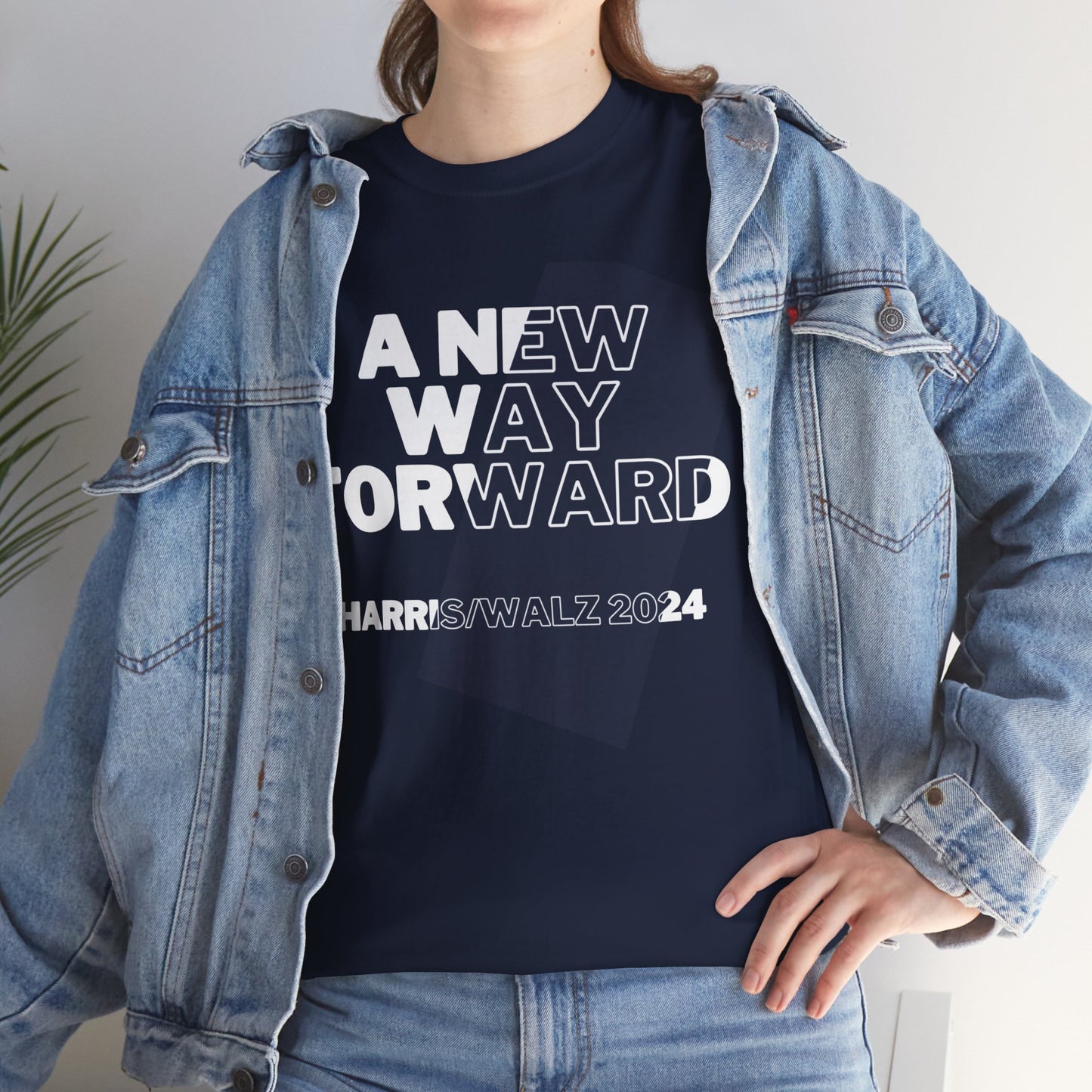 New Way Forward Shirt- We're Not Going Back Tee-  Democrat Presidential Election T-Shirt