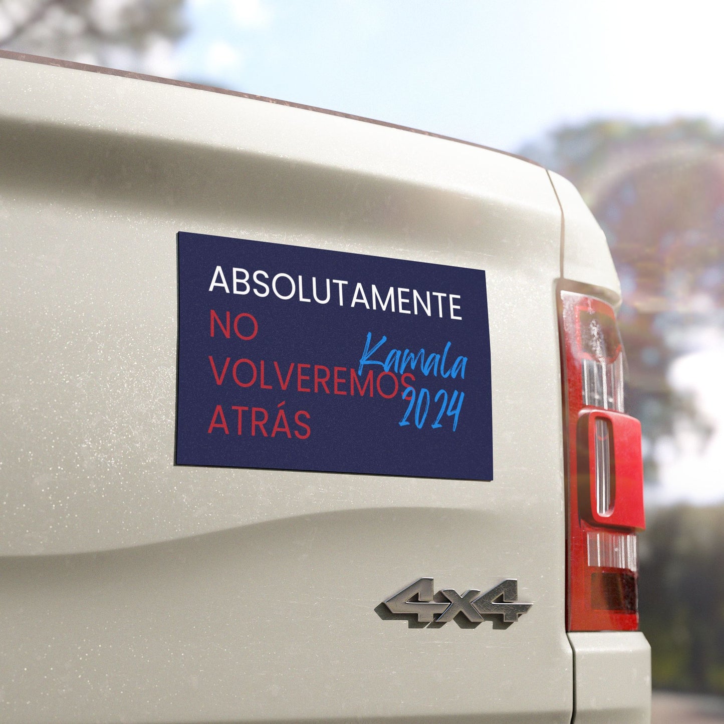 Absolutamente No Volveremos Atrás Car Magnet - Harris/Walz 2024 Magnet in Spanish