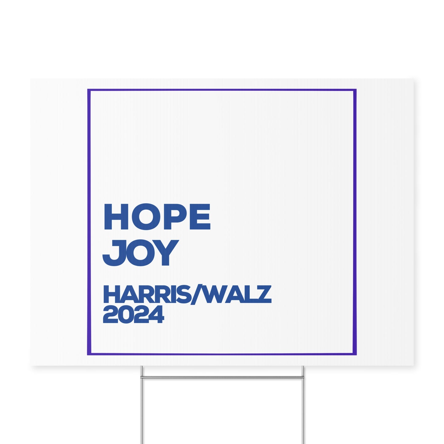 Hope and Joy Yard Sign - Harris/Walz 2024 Sign - Patriotic Election Political Decor