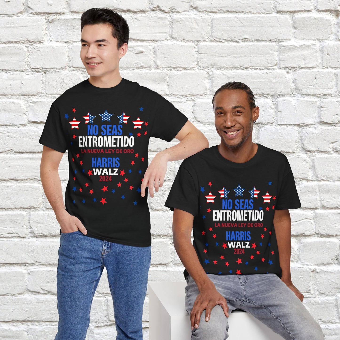 No Seas Entrometido Shirt- Harris/Walz 2024 T-Shirt in Spanish-  Democrat Presidential Election Tee