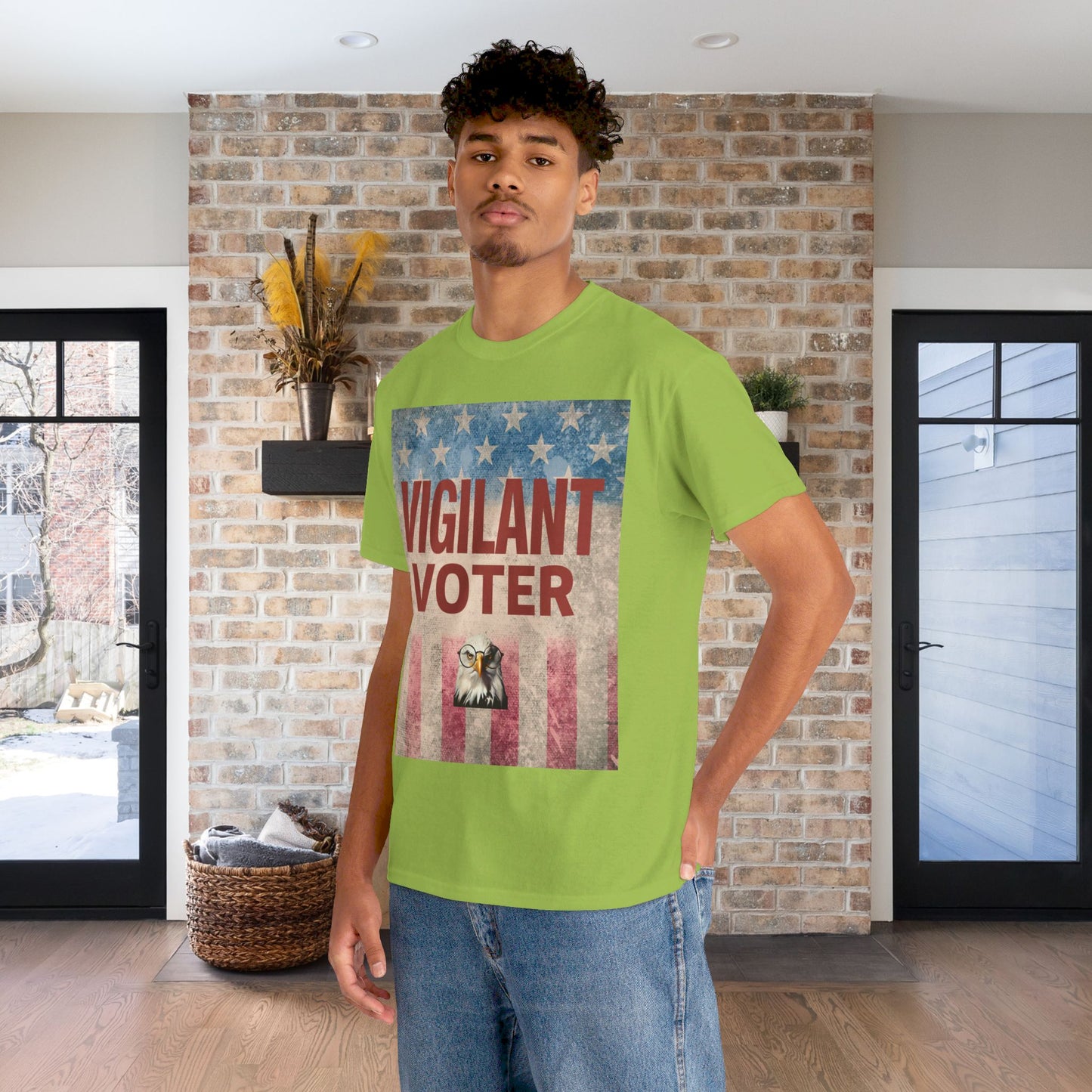 Vigilant Voter Shirt- Vote Blue Save Democracy Tee- Democrat Presidential Election T-Shirt