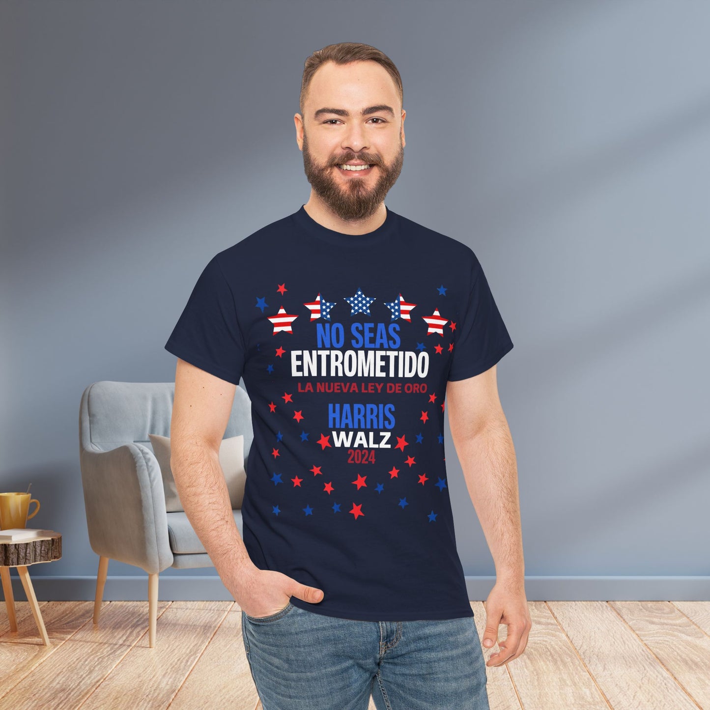 No Seas Entrometido Shirt- Harris/Walz 2024 T-Shirt in Spanish-  Democrat Presidential Election Tee