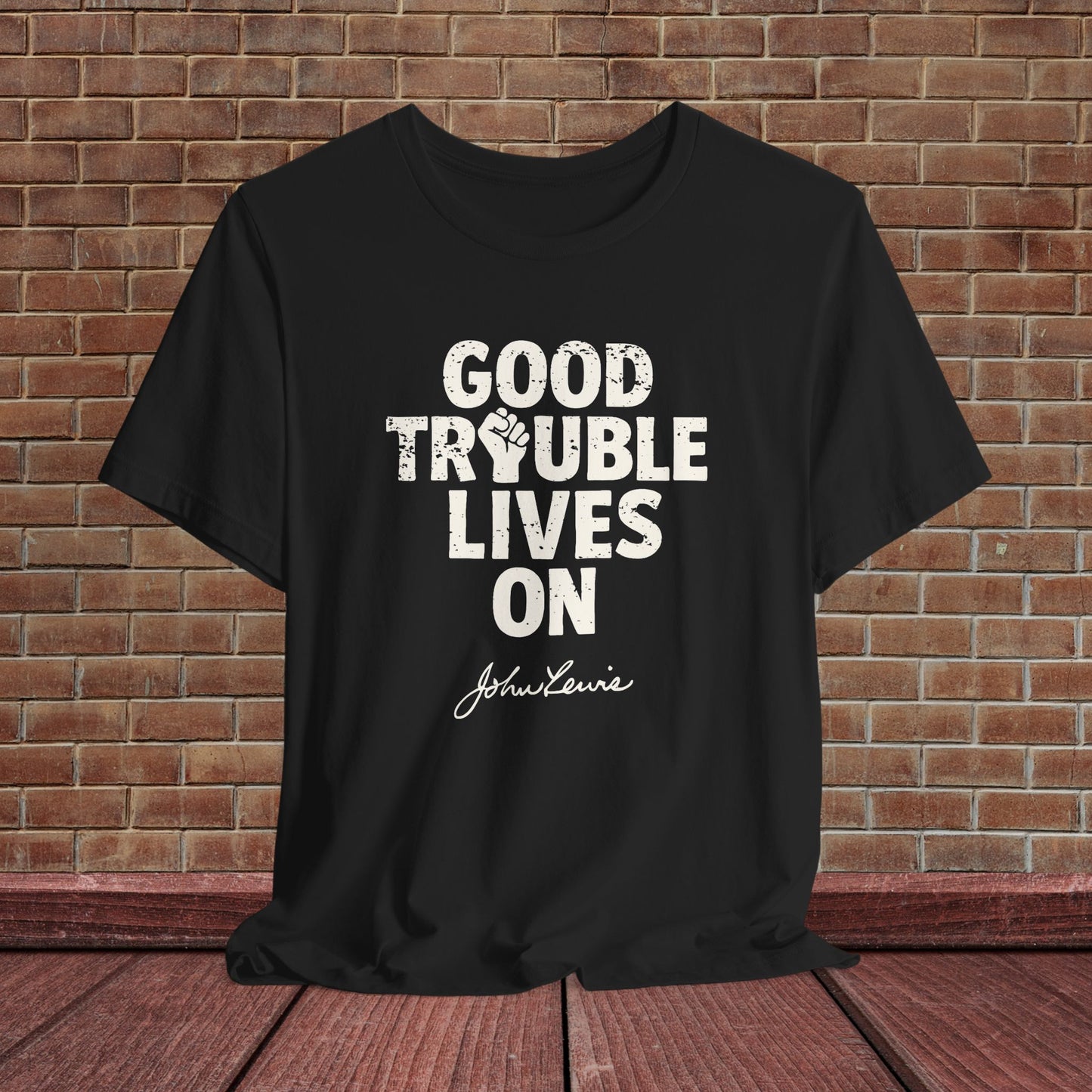 Good Trouble Necessary Trouble Activist T-Shirt John Lewis Tee Social Justice Anti-Trump Ring-Spun Cotton Protest TShirt Express Shipping