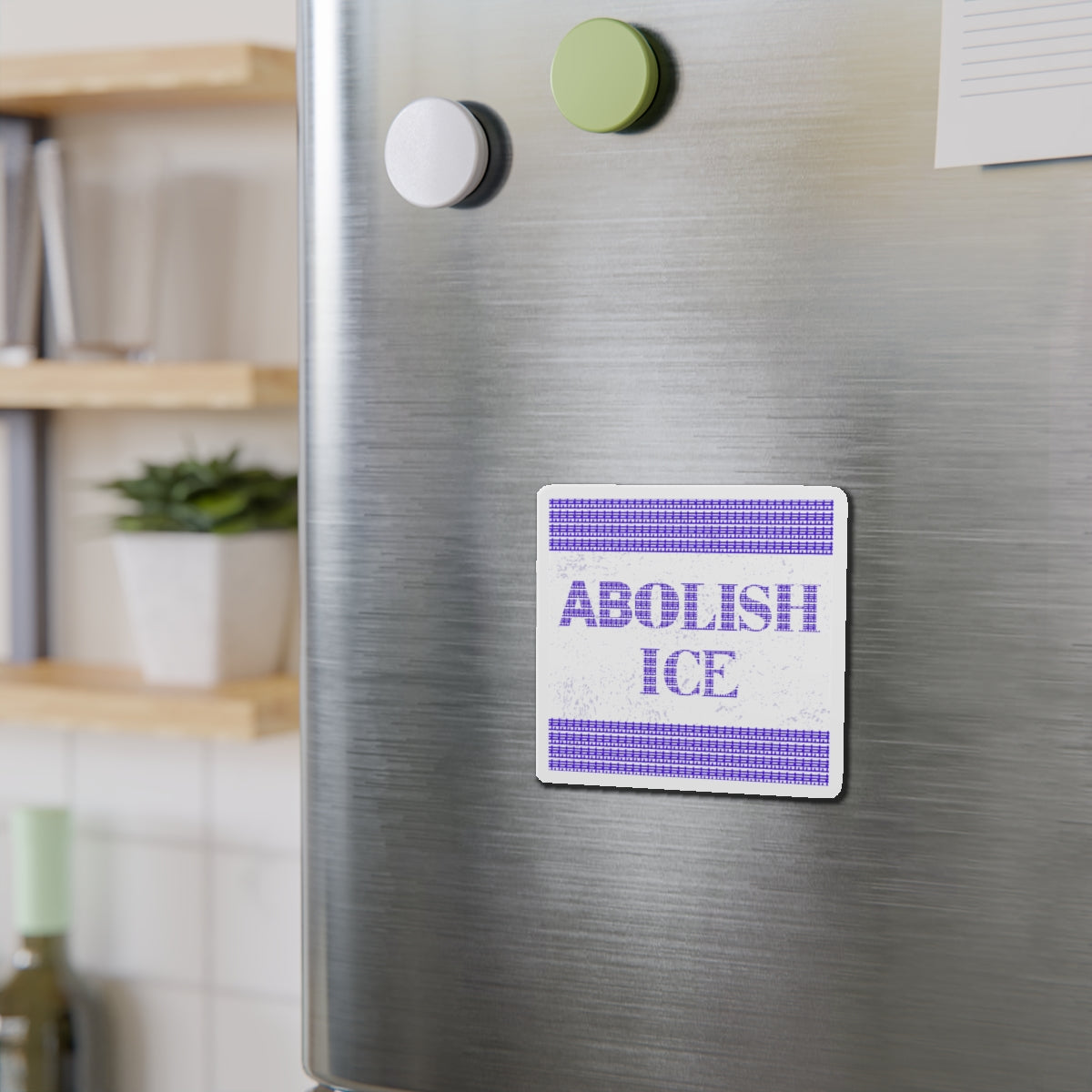 Political Magnet Anti-Trump Merch Abolish ICE Fuck Donald Trump Car Magnet Political FDT Resist Protest Gear Anti-Fascism Democratic Sign