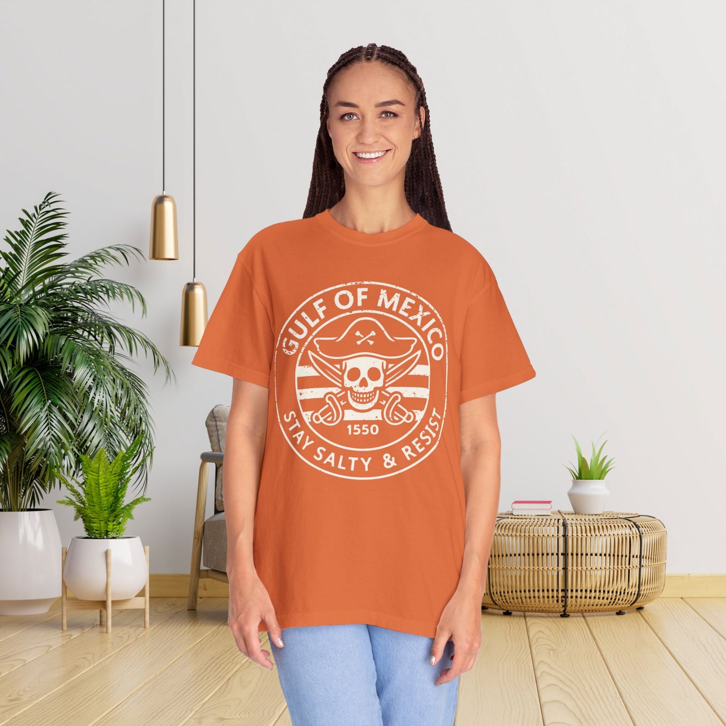 Gulf of Mexico Tee Pirate Resist T-Shirt Social Justice Shirt Comfort Colors Resistance Tee Anti Trump Protest TTshirt Democrat Apparel