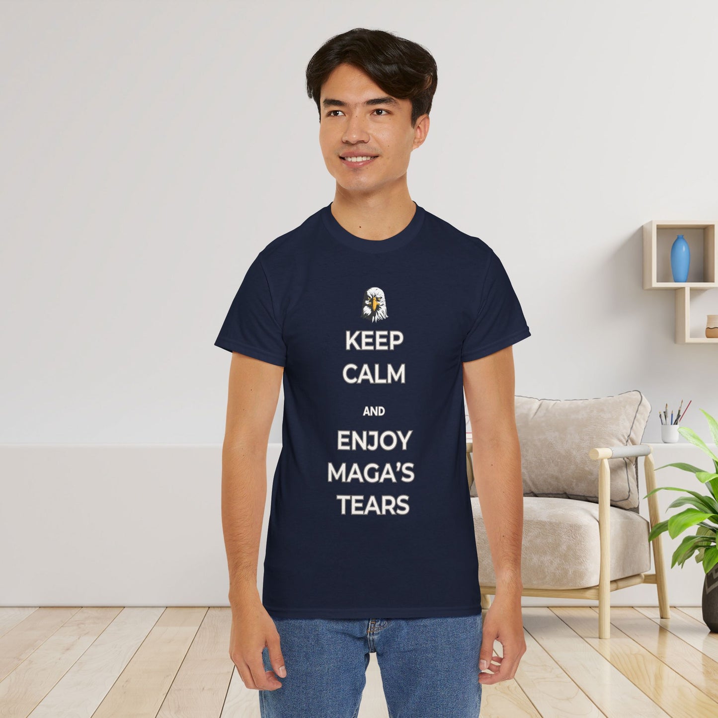 Keep Calm and Enjoy MAGA's Tears Shirt- Harris Walz Tee-  Democrat Presidential Election T-Shirt