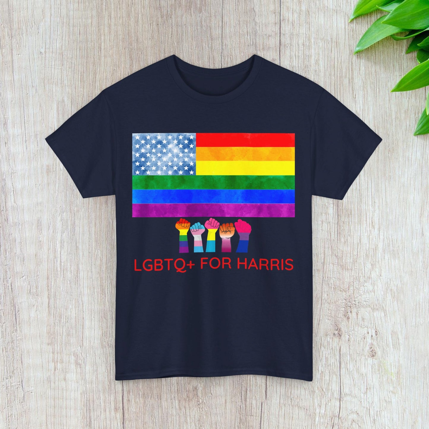 LGBTQ+ for Harris Shirt- Queer for Harris Tee-  Democrat Presidential Election T-Shirt