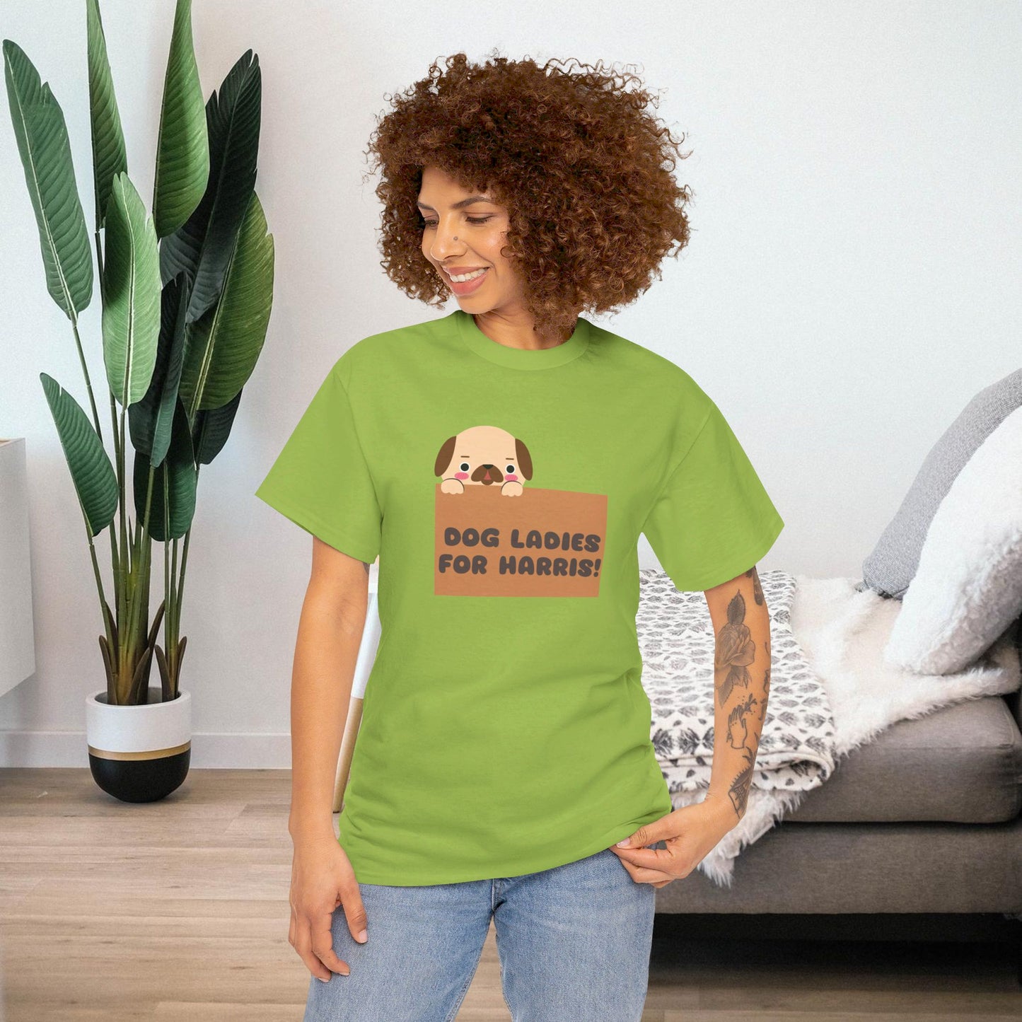 Dog Ladies for Harris Shirt- Dog Ladies Tee-  Witty Democrat Presidential Election T-Shirt