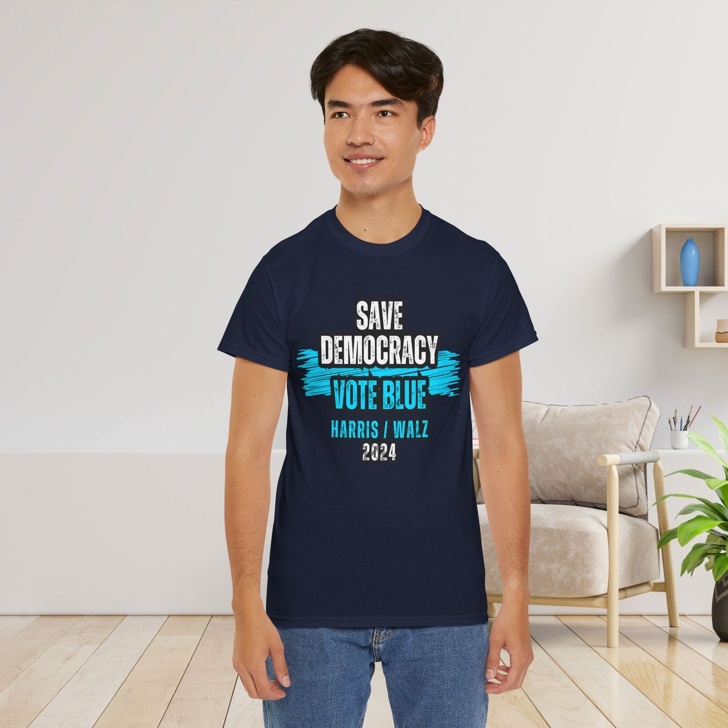 Save Democracy Vote Blue Shirt- Save Democracy Tee- Democrat Presidential Election T-Shirt