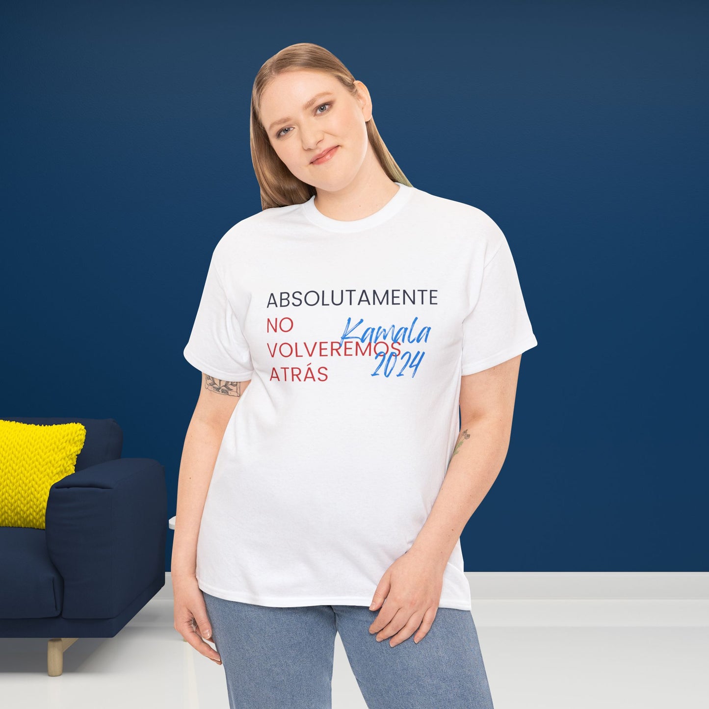 Absolutamente No Volveremos Atrás Shirt- We're Not Going Back en Español Save Democracy Tee-  Democrat Presidential Election T-Shirt