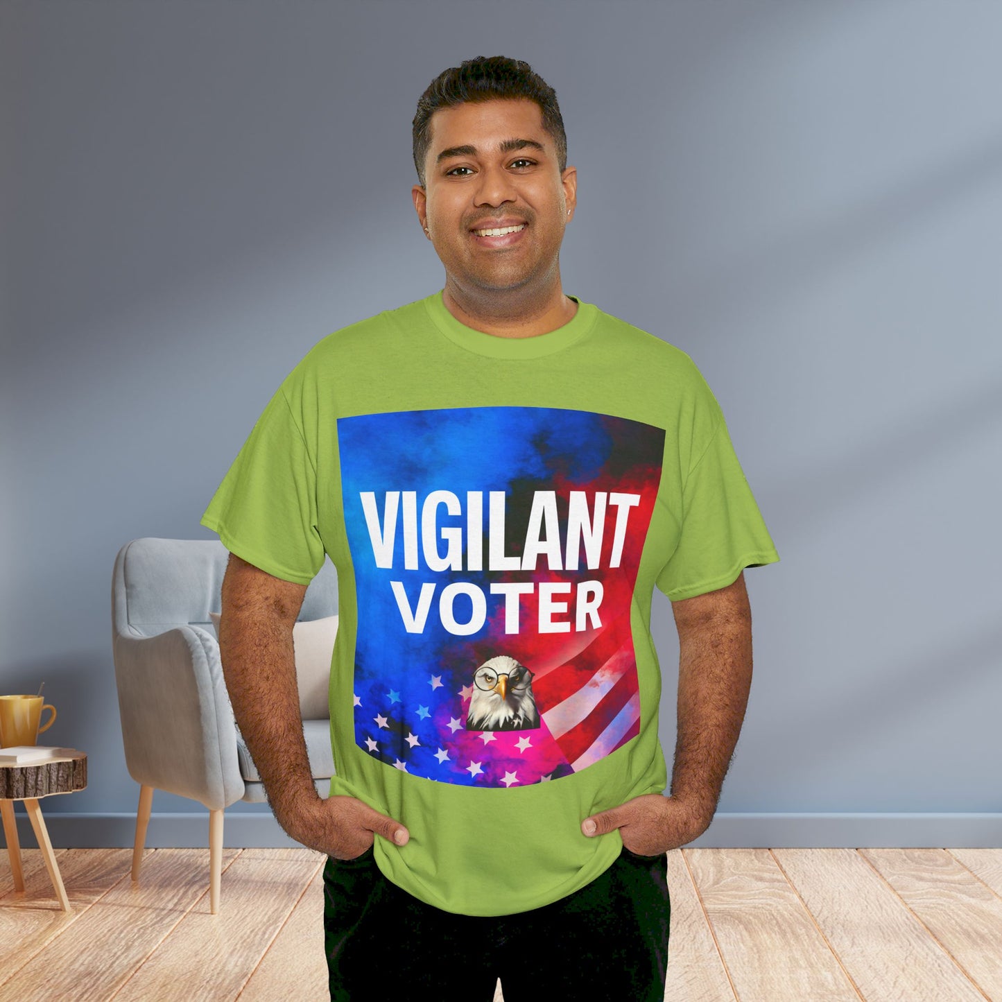 Vigilant Voter Shirt- Vote Blue Save Democracy Tee- Democrat Presidential Election T-Shirt