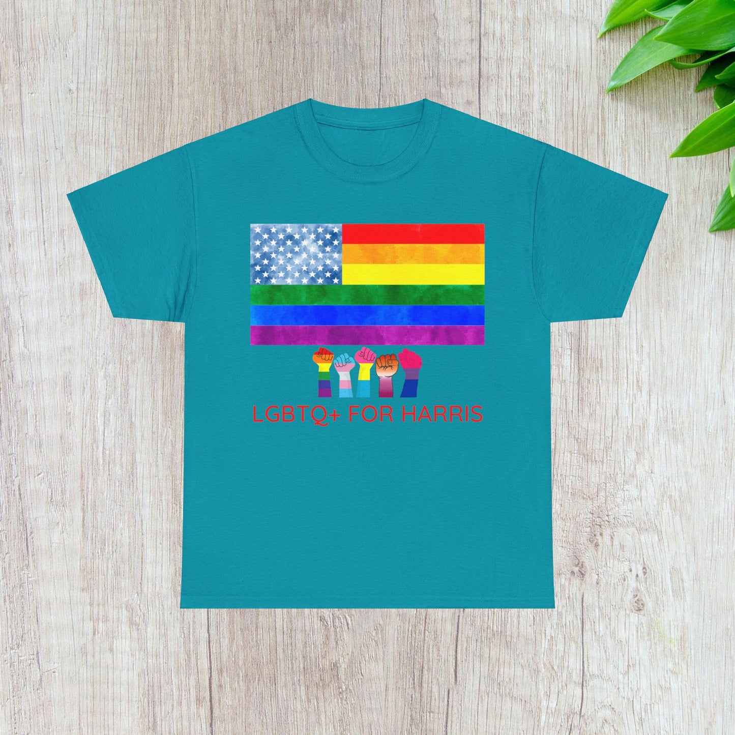 LGBTQ+ for Harris Shirt- Queer for Harris Tee-  Democrat Presidential Election T-Shirt