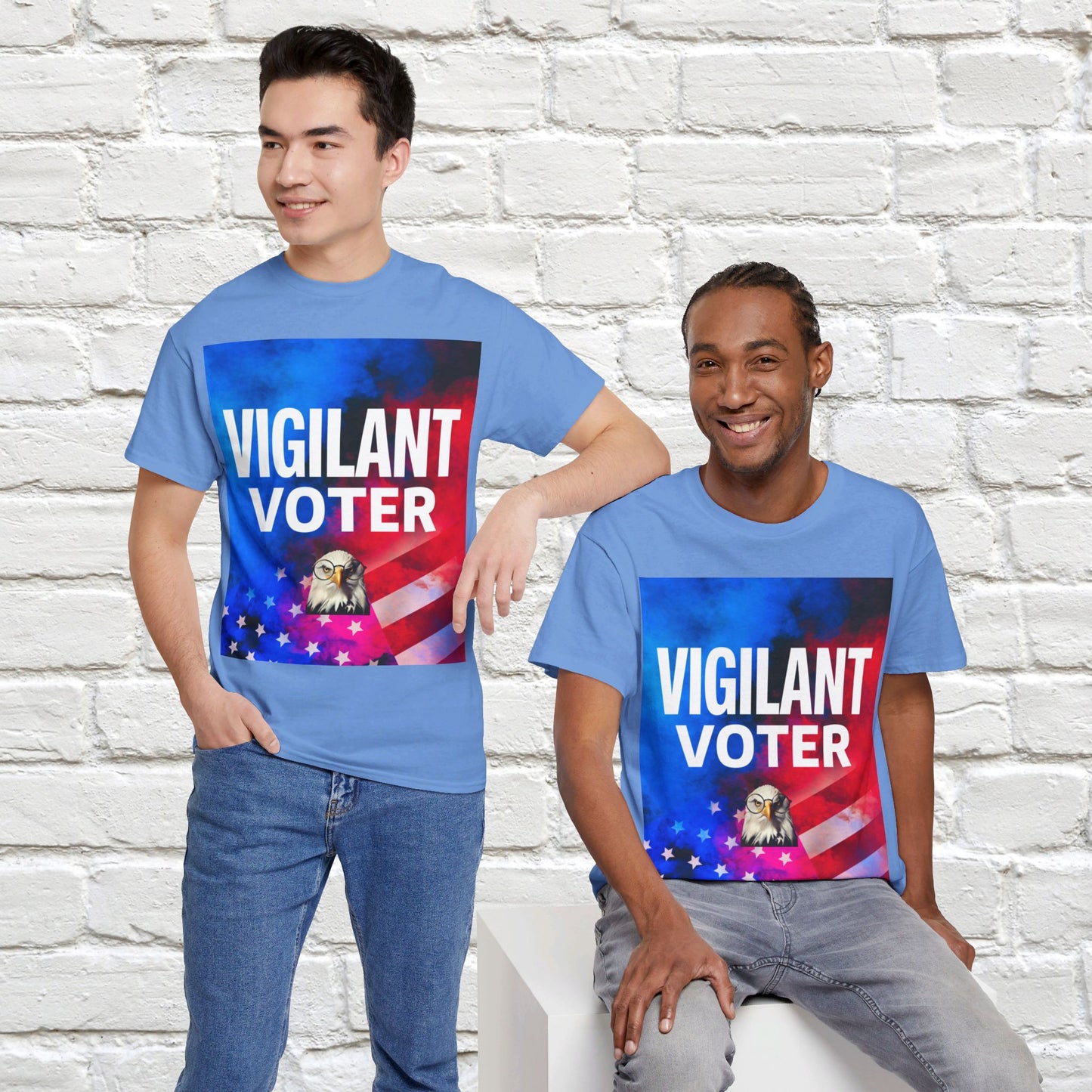 Vigilant Voter Shirt- Vote Blue Save Democracy Tee- Democrat Presidential Election T-Shirt