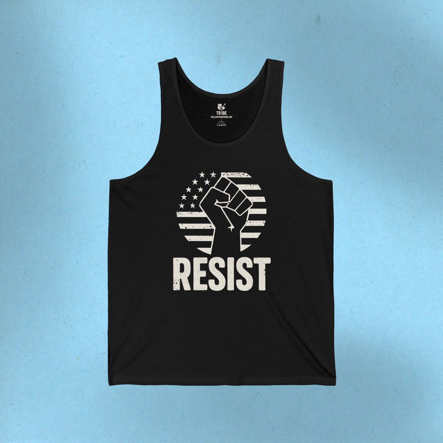 Resist Social Justice Shirt Anti-Trump Protest Tank Top Anti-Fascism Merch Reject Maga Resistance Tee Activist Tank Top for Democrat Apparel