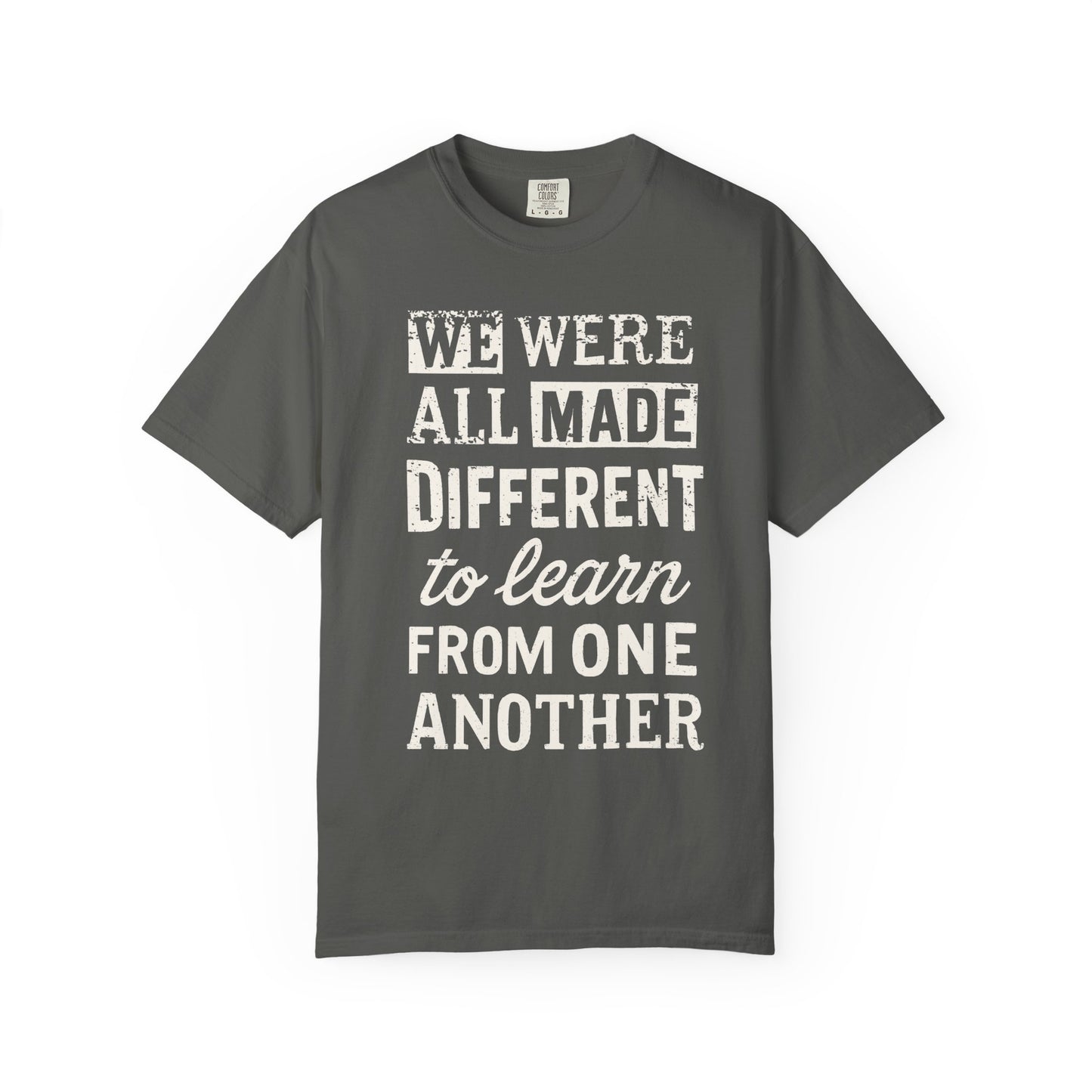 We Were All Made Different Protest Shirt Social Justice T-Shirt Anti-Trump Merch Comfort Colors Anti-Fascism Resistance Gear Protest Apparel