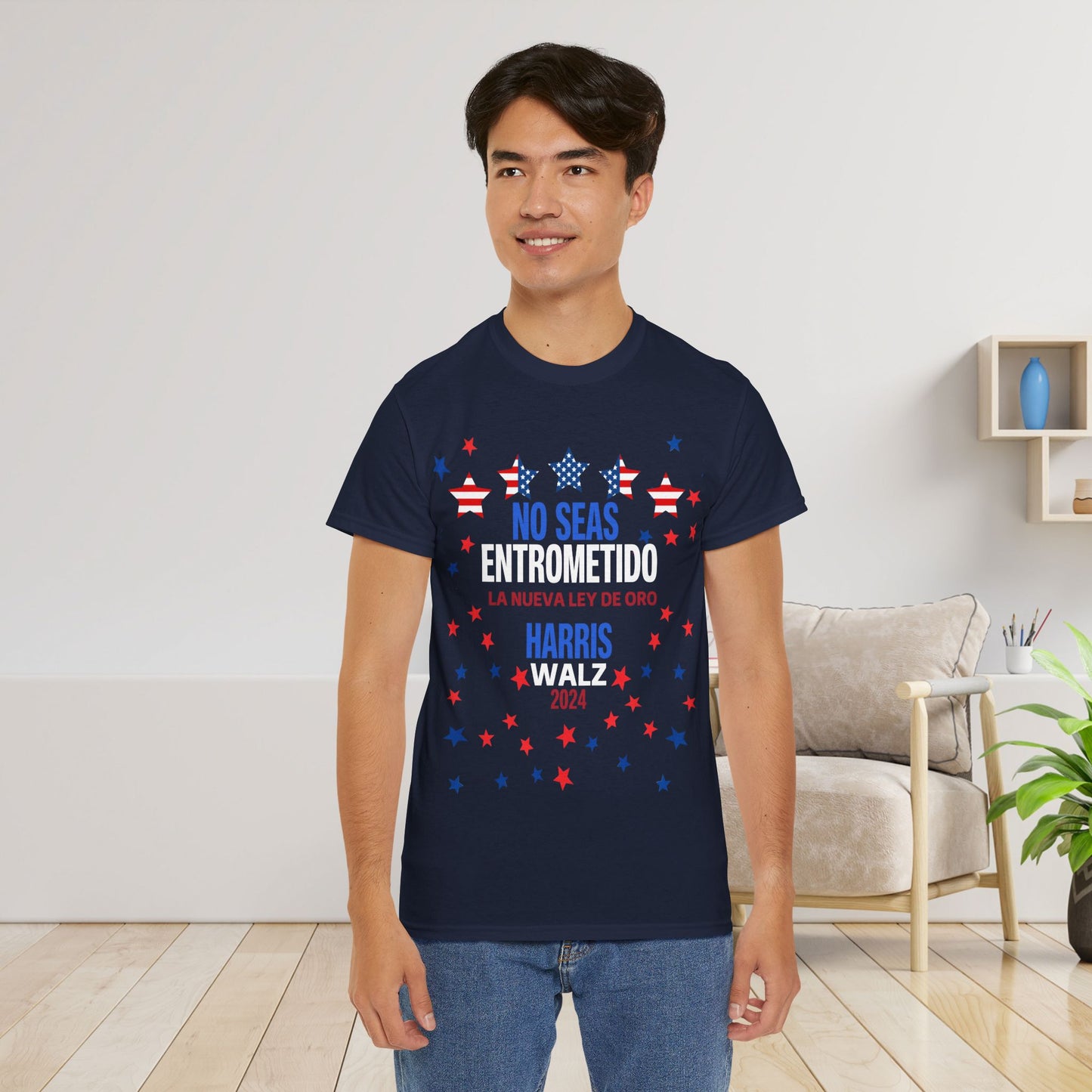 No Seas Entrometido Shirt- Harris/Walz 2024 T-Shirt in Spanish-  Democrat Presidential Election Tee