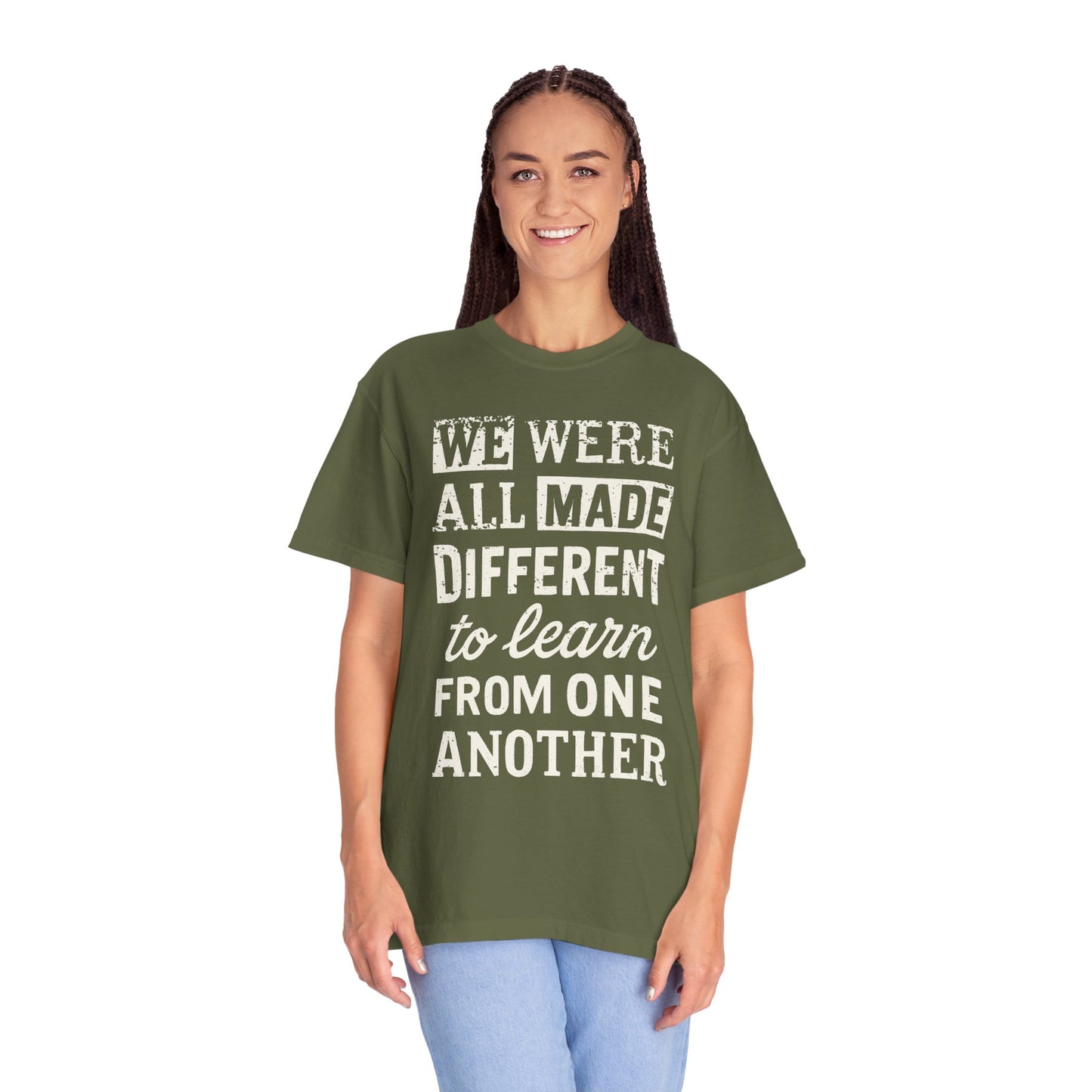 We Were All Made Different Protest Shirt Social Justice T-Shirt Anti-Trump Merch Comfort Colors Anti-Fascism Resistance Gear Protest Apparel