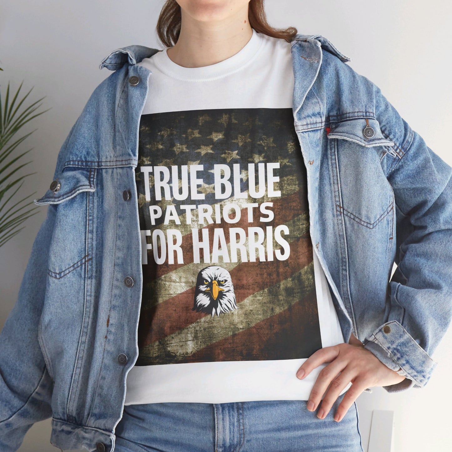 True Blue Patriots for Harris Shirt- Save Democracy Tee- Democrat Presidential Election T-Shirt