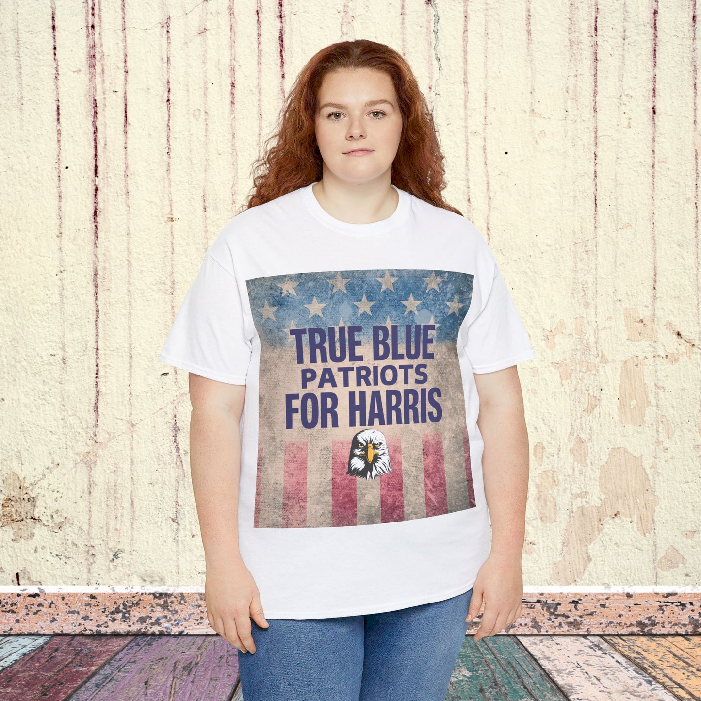 True Blue Patriots for Harris Shirt- Save Democracy Tee- Democrat Presidential Election T-Shirt