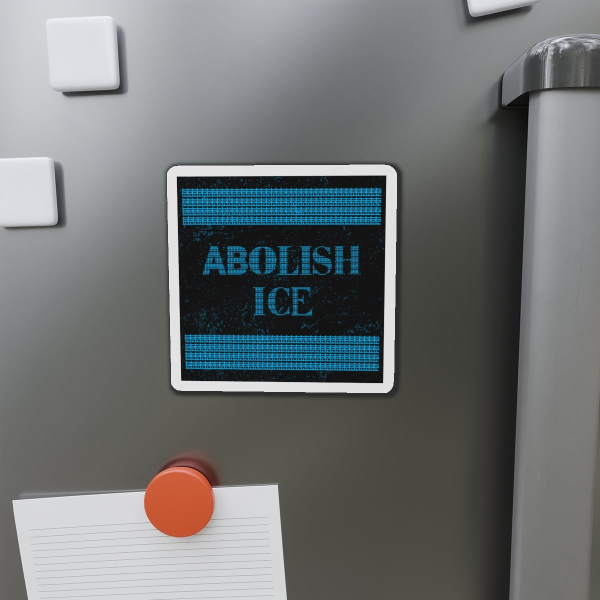 Political Magnet Anti-Trump Merch Abolish ICE Fuck Donald Trump Car Magnet Political FDT Resist Protest Gear Anti-Fascism Democratic Sign
