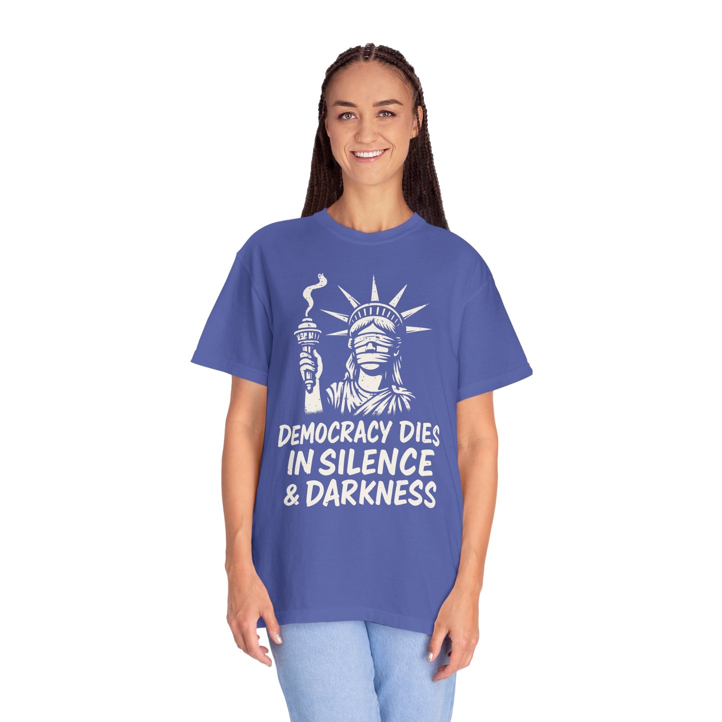 Protest Shirt Extinguished Liberty Tee Social Justice T-Shirt Anti-Trump Merch Comfort Colors Anti-Fascism Resistance Gear Protest Apparel