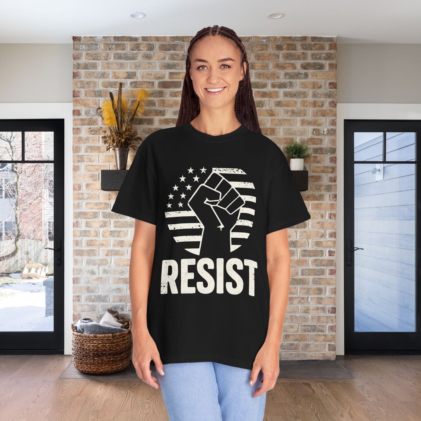 Resist Social Justice Shirt Anti Trump Resistance Tee Anti-Fascism Protest TShirt Comfort Colors Activist T-Shirt Gift for Democrat Apparel