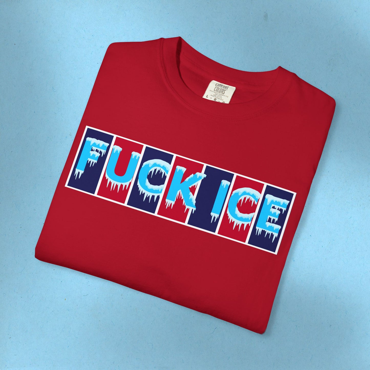 F*ck Ice Tee Protest Shirt Foxtrot Delta Tango F*ck Donald Trump Anti-Fascism Abolish Icestapo Comfort Colors Ring-Spun Cotton Tshirt