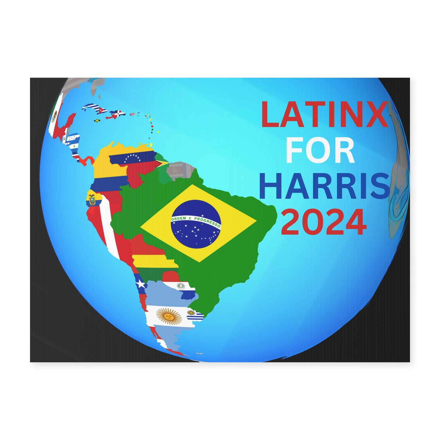 Latinx for Harris Yard Sign - Harris/Walz 2024 Sign - Patriotic Election Political Decor