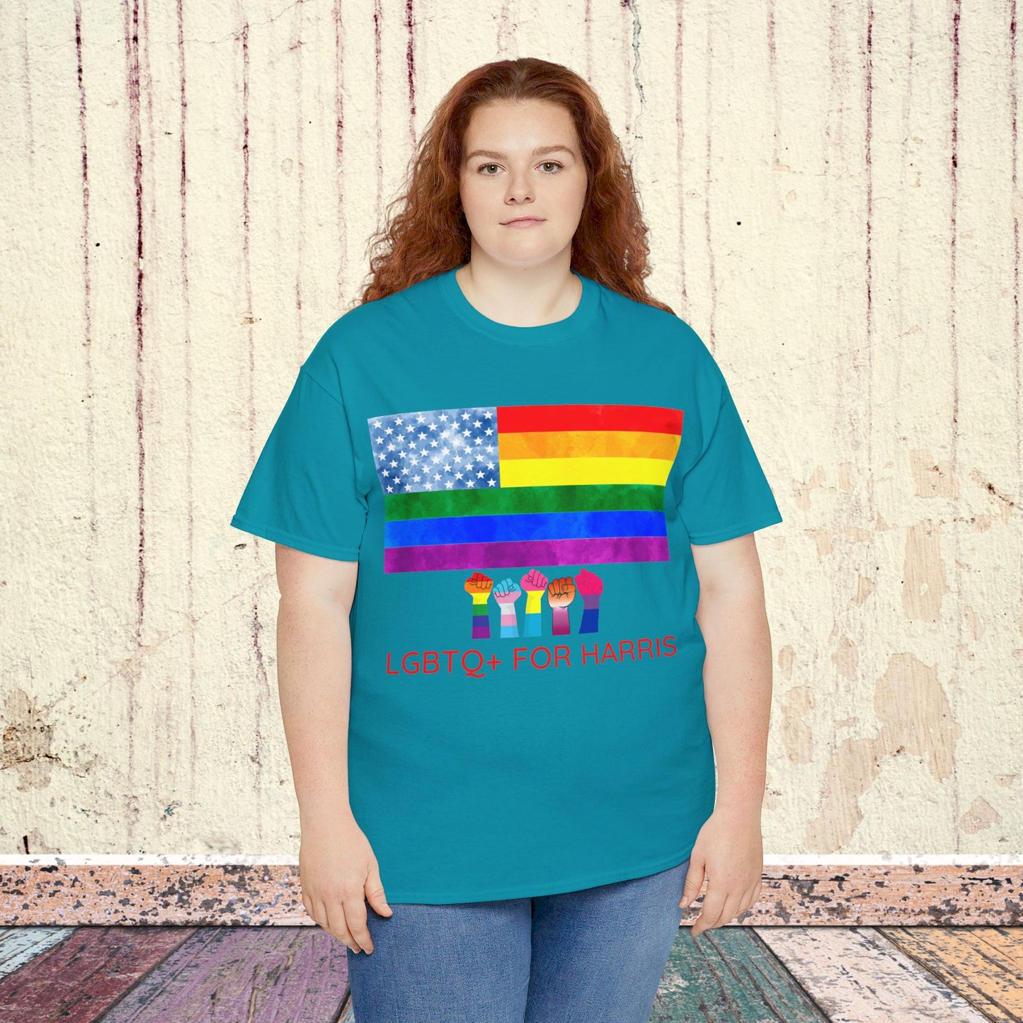 LGBTQ+ for Harris Shirt- Queer for Harris Tee-  Democrat Presidential Election T-Shirt