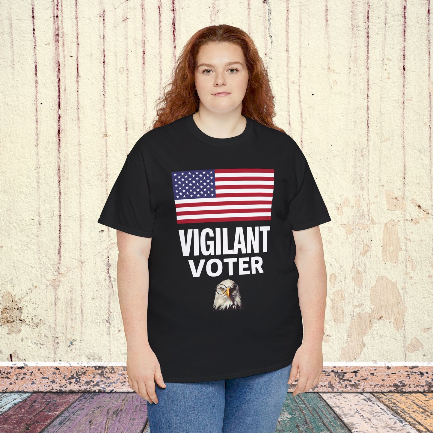 Vigilant Voter Shirt- Vote Blue Save Democracy Tee- Democrat Presidential Election T-Shirt