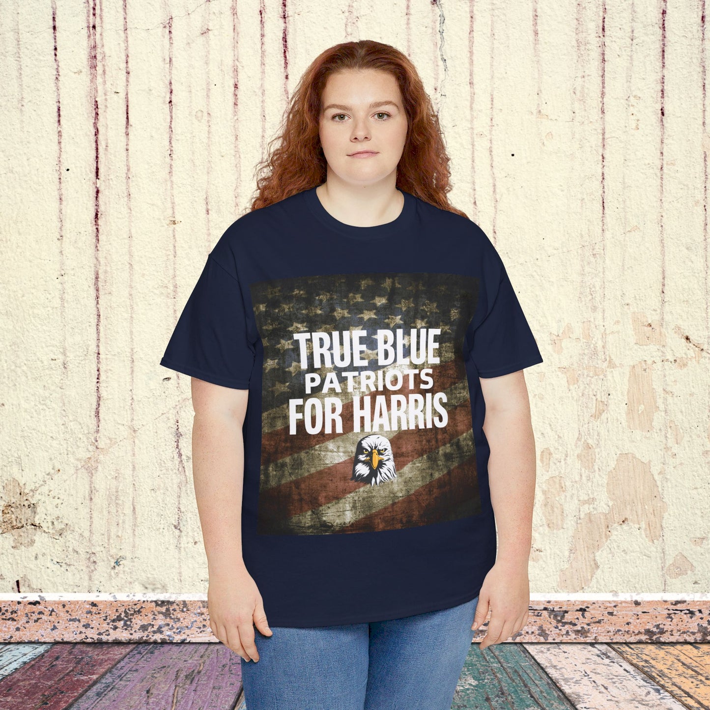 True Blue Patriots for Harris Shirt- Save Democracy Tee- Democrat Presidential Election T-Shirt