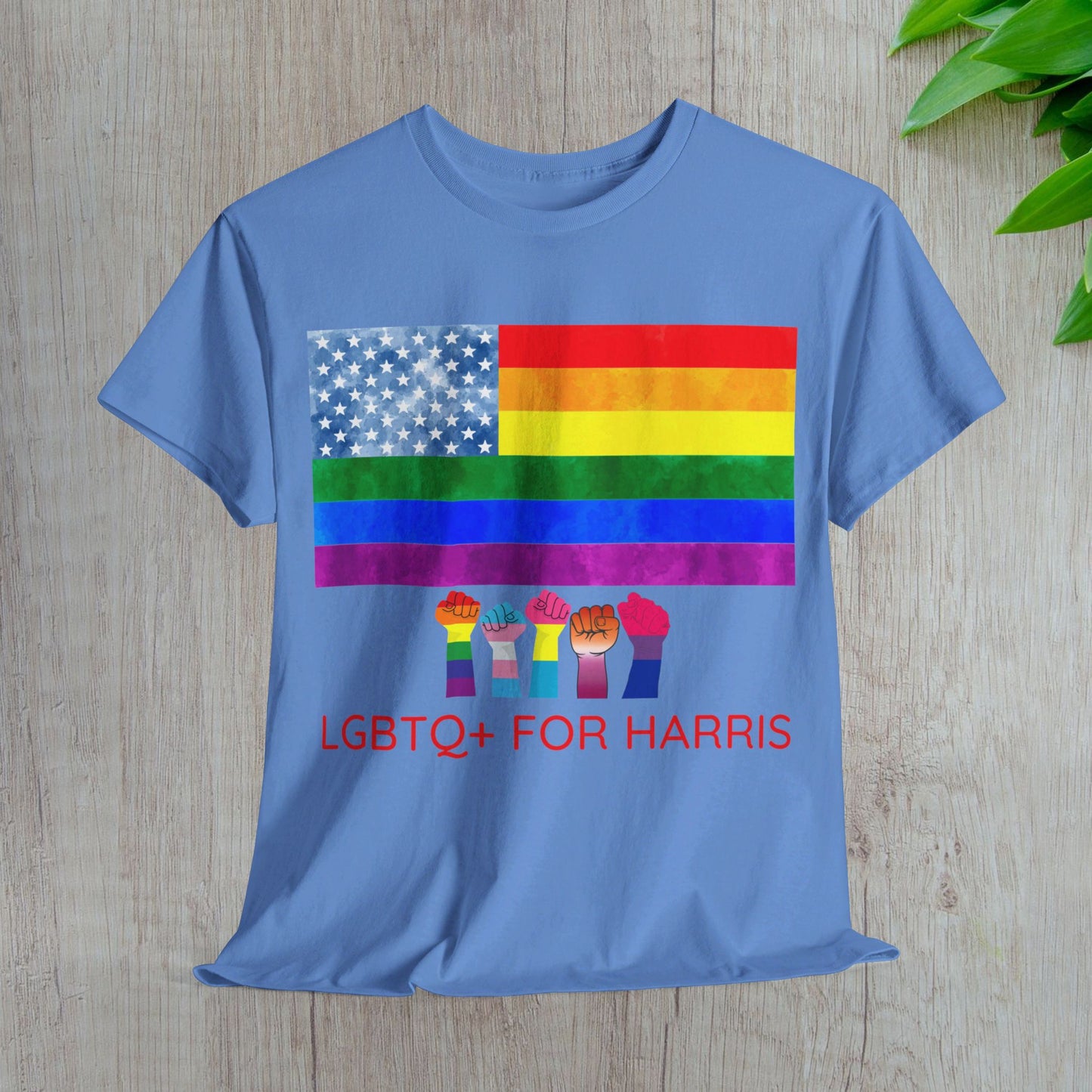 LGBTQ+ for Harris Shirt- Queer for Harris Tee-  Democrat Presidential Election T-Shirt