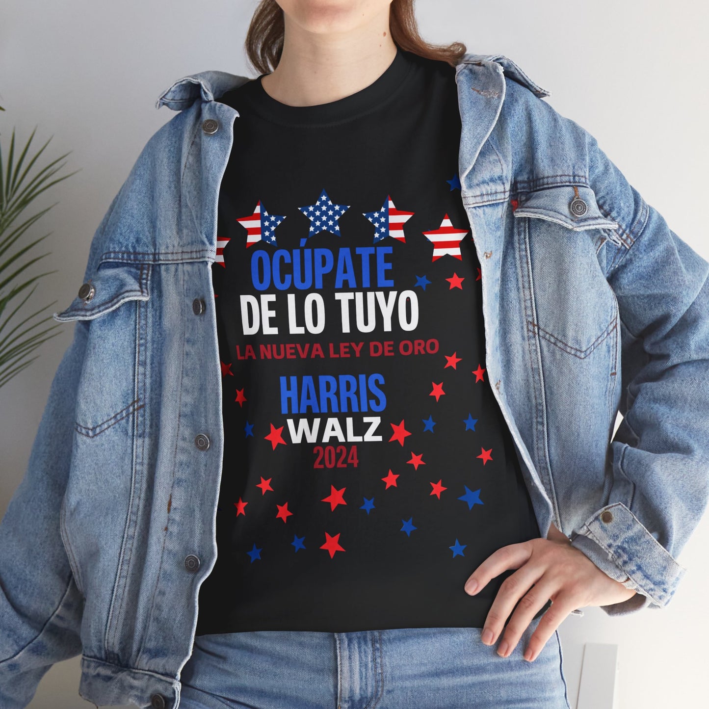 Ocúpate De Lo Tuyo Shirt- Harris/Walz 2024 T-Shirt in Spanish-  Democrat Presidential Election Tee