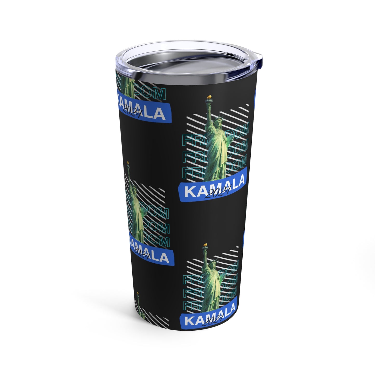 Statue of Liberty Freedom Kamala 2024 Tumbler 20oz - Save Democracy Freedom Tumbler