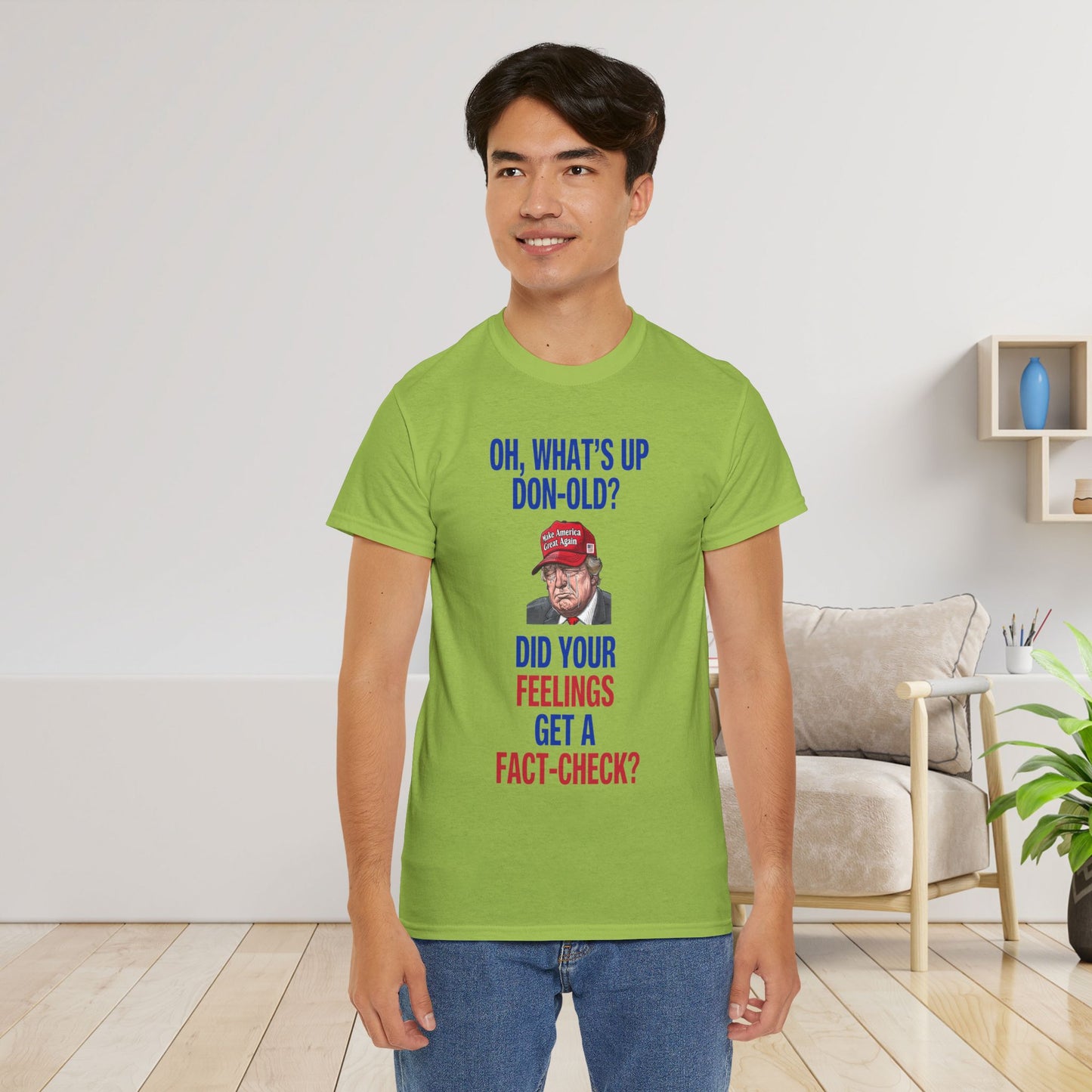 Did Your Feelings Get a Fact-Check? Shirt- Humorous Anti-Fascism Tee-  Democrat Presidential Election T-Shirt