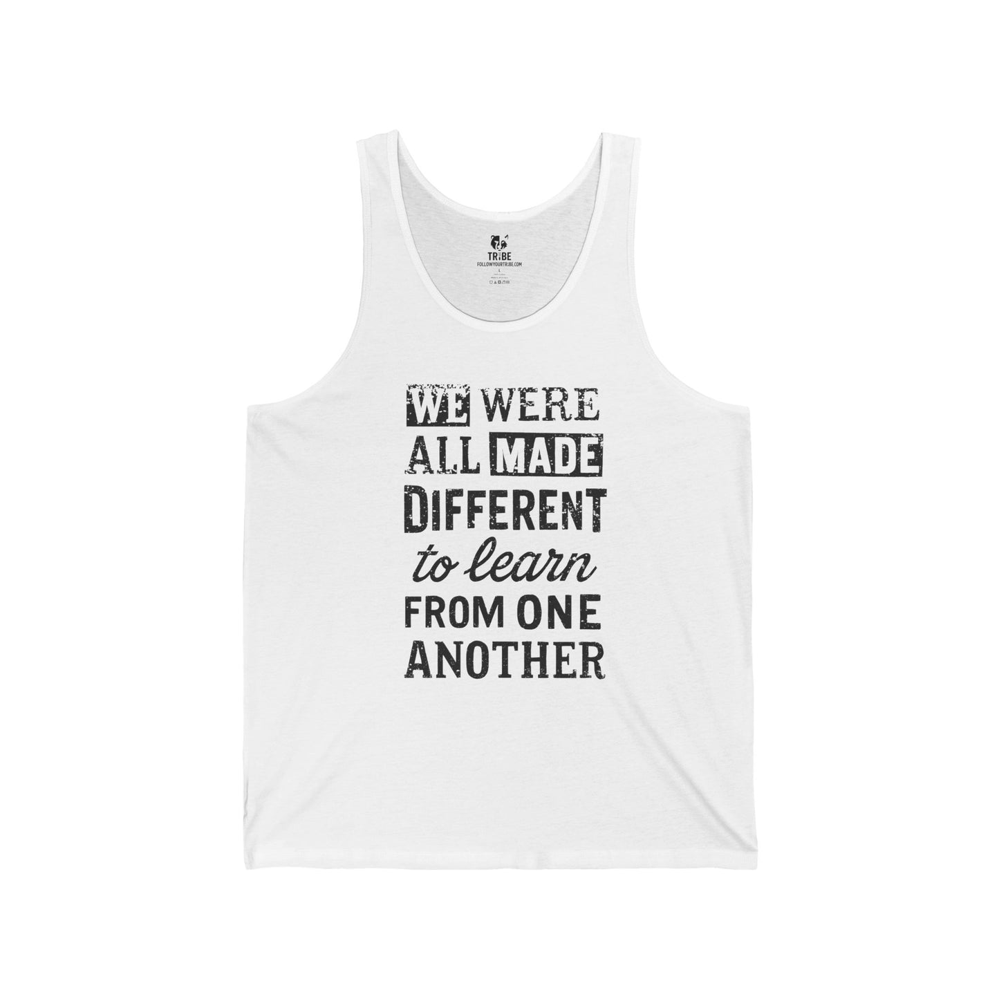 We Were All Made Different Protest Tank Top Social Justice Shirt Anti-Trump Merch Anti-Fascism Gear Resistance Tank Top Democrat Apparel