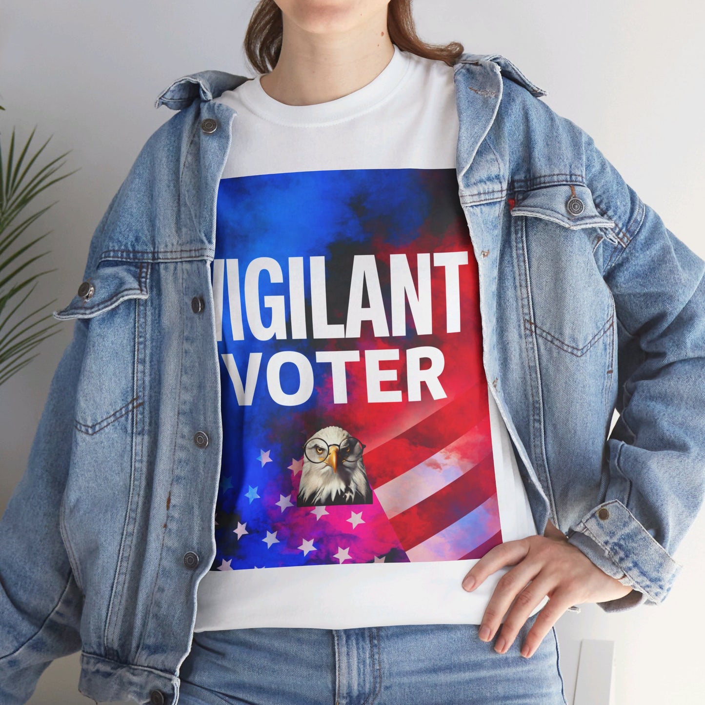 Vigilant Voter Shirt- Vote Blue Save Democracy Tee- Democrat Presidential Election T-Shirt