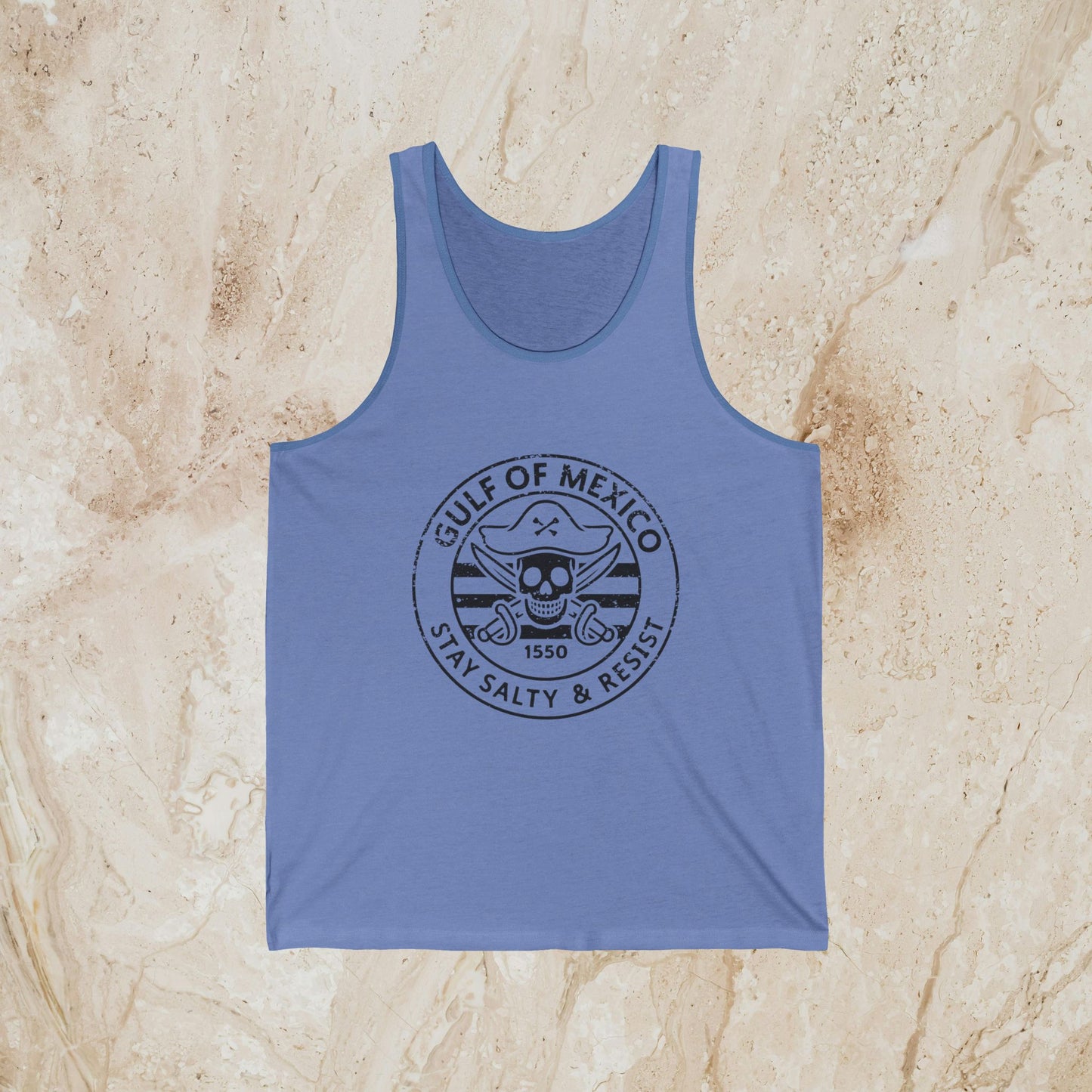 Gulf of Mexico Pirate Resist Shirt Protest Tank Top Social Justice Anti-Trump Merch Anti-Fascism Gear Resistance Tank Top Democrat Apparel