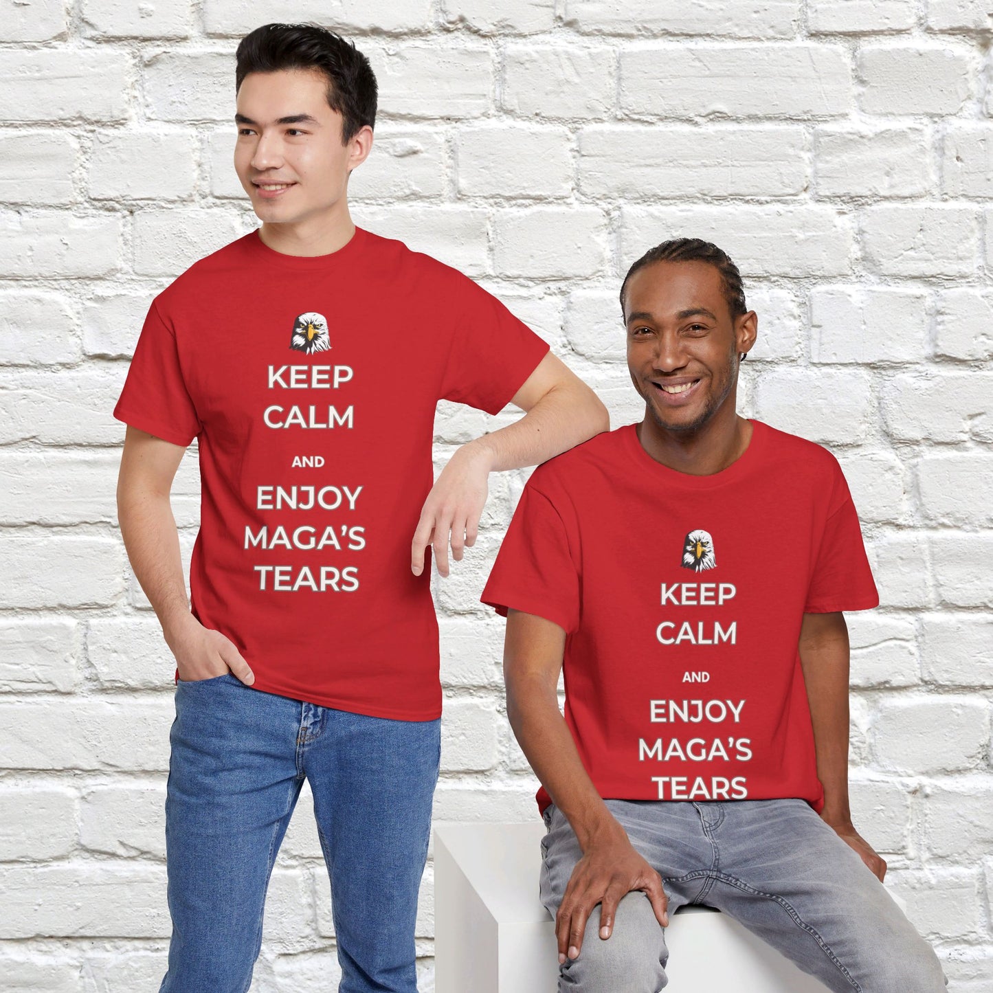 Keep Calm and Enjoy MAGA's Tears Shirt- Harris Walz Tee-  Democrat Presidential Election T-Shirt