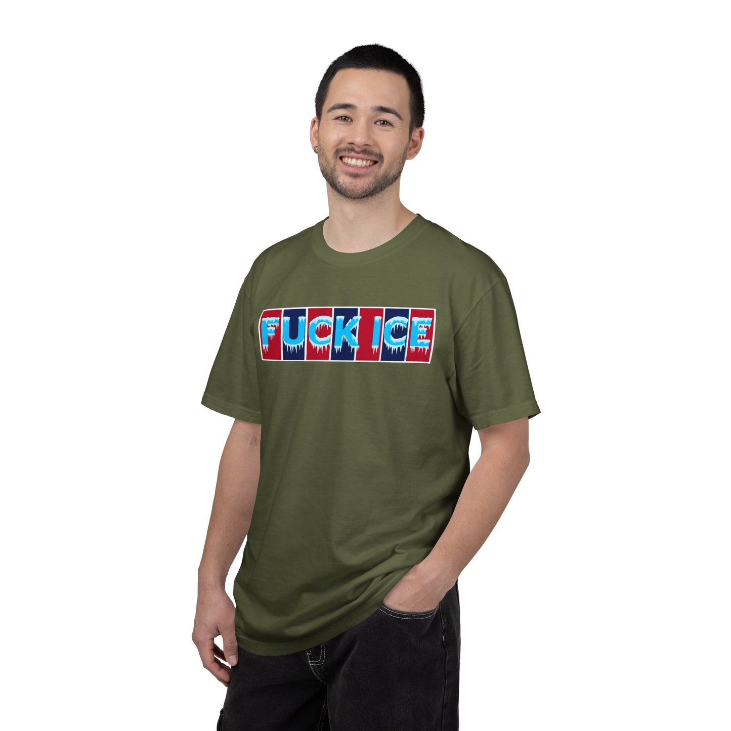 F*ck Ice Tee Protest Shirt Foxtrot Delta Tango F*ck Donald Trump Anti-Fascism Abolish Icestapo Comfort Colors Ring-Spun Cotton Tshirt