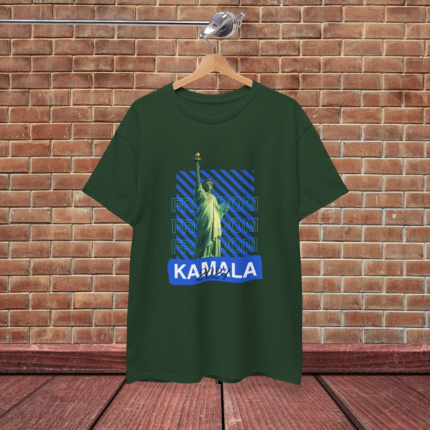 Statue of Liberty Kamala 2024 Freedom Shirt- Vote Blue T-Shirt- Democrat Presidential Election T-Shirt- Save Democracy Shirt