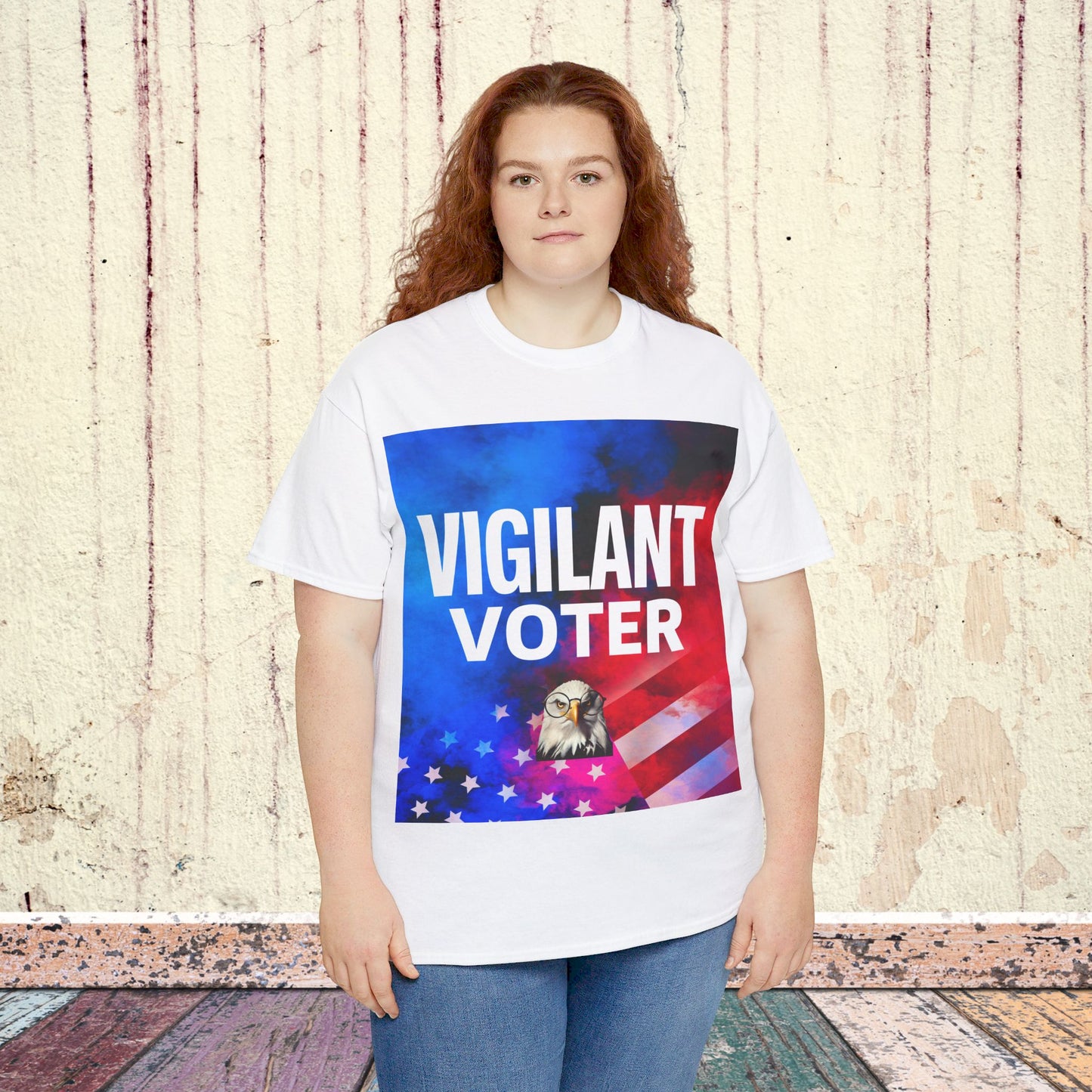 Vigilant Voter Shirt- Vote Blue Save Democracy Tee- Democrat Presidential Election T-Shirt