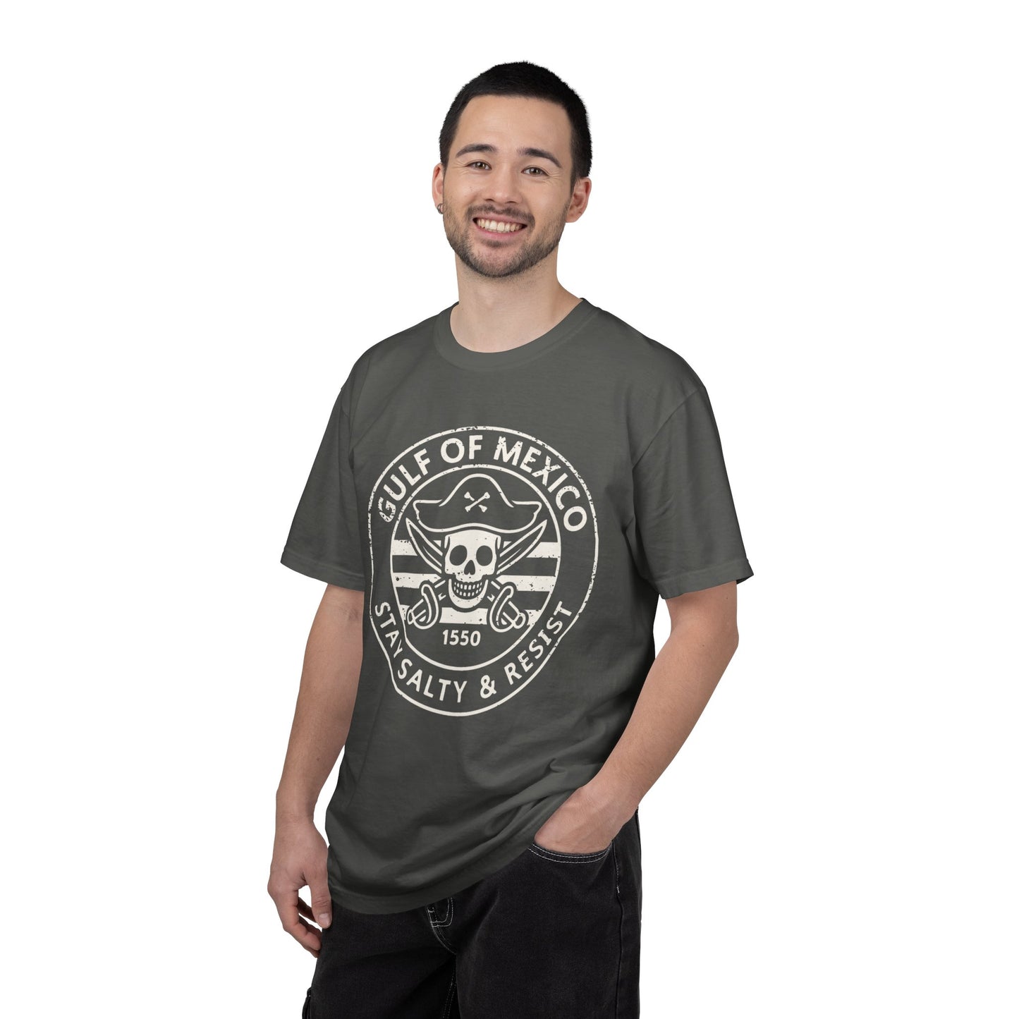 Gulf of Mexico Tee Pirate Protest Shirt Social Justice Shirt Cotton Comfort Colors Resistance Anti Trump Resist TShirt Democrat Apparel