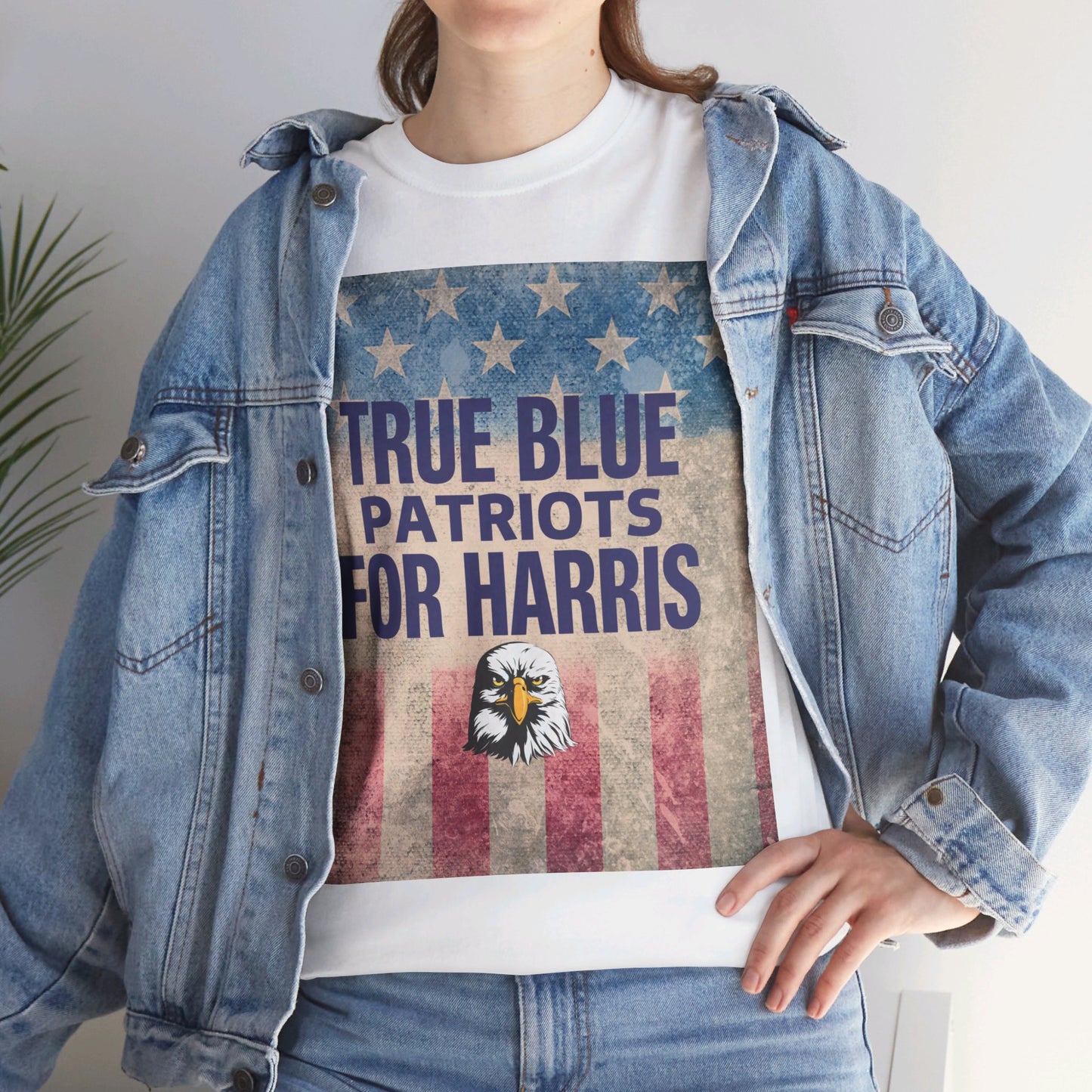 True Blue Patriots for Harris Shirt- Save Democracy Tee- Democrat Presidential Election T-Shirt