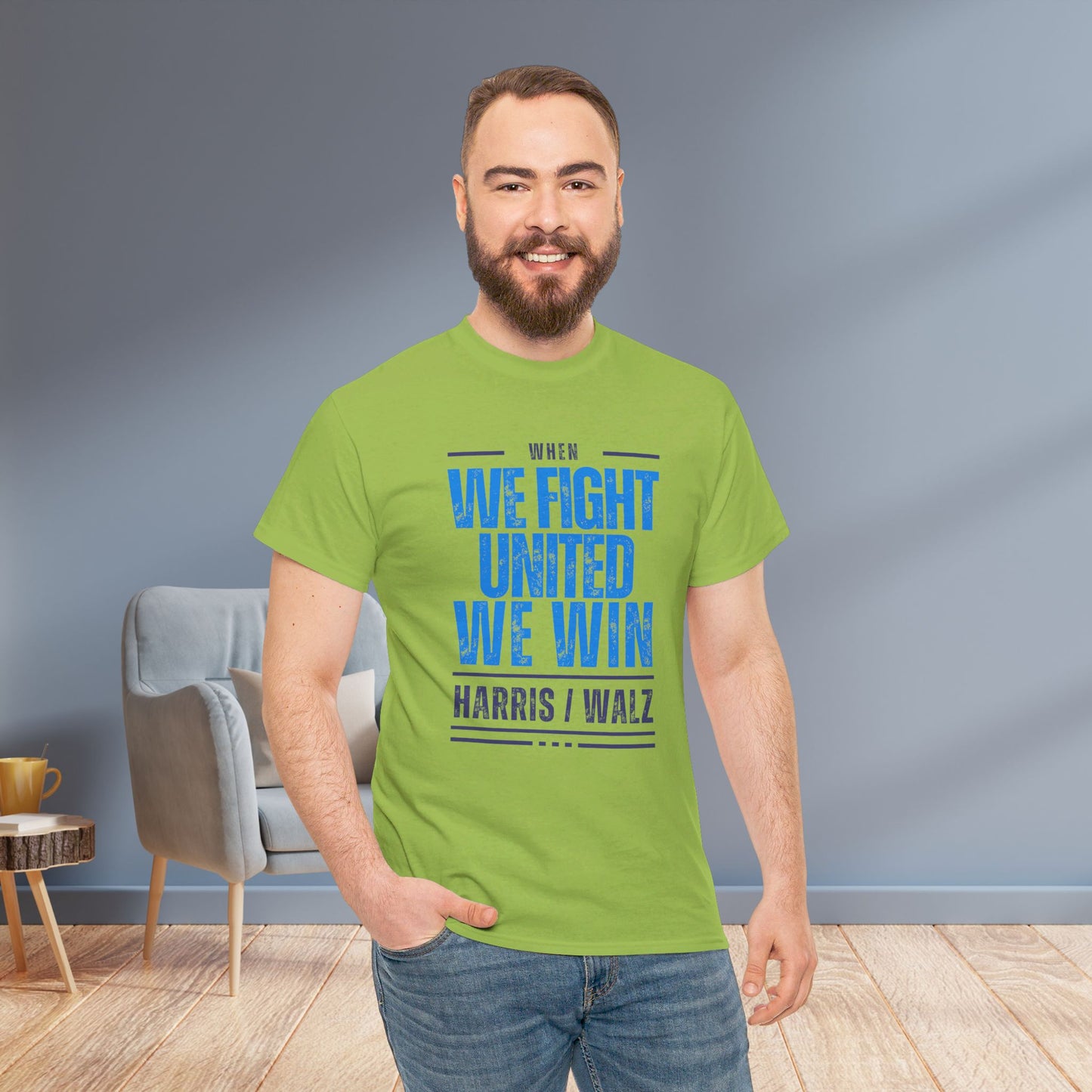 When We Fight United We Win Shirt- Harris Walz Tee-  Democrat Presidential Election T-Shirt