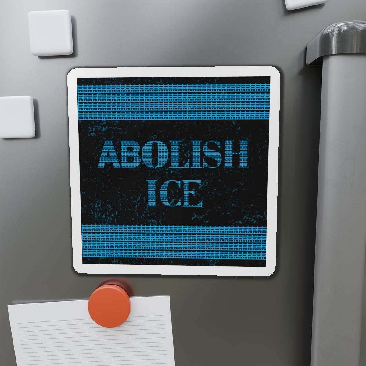 Political Magnet Anti-Trump Merch Abolish ICE Fuck Donald Trump Car Magnet Political FDT Resist Protest Gear Anti-Fascism Democratic Sign