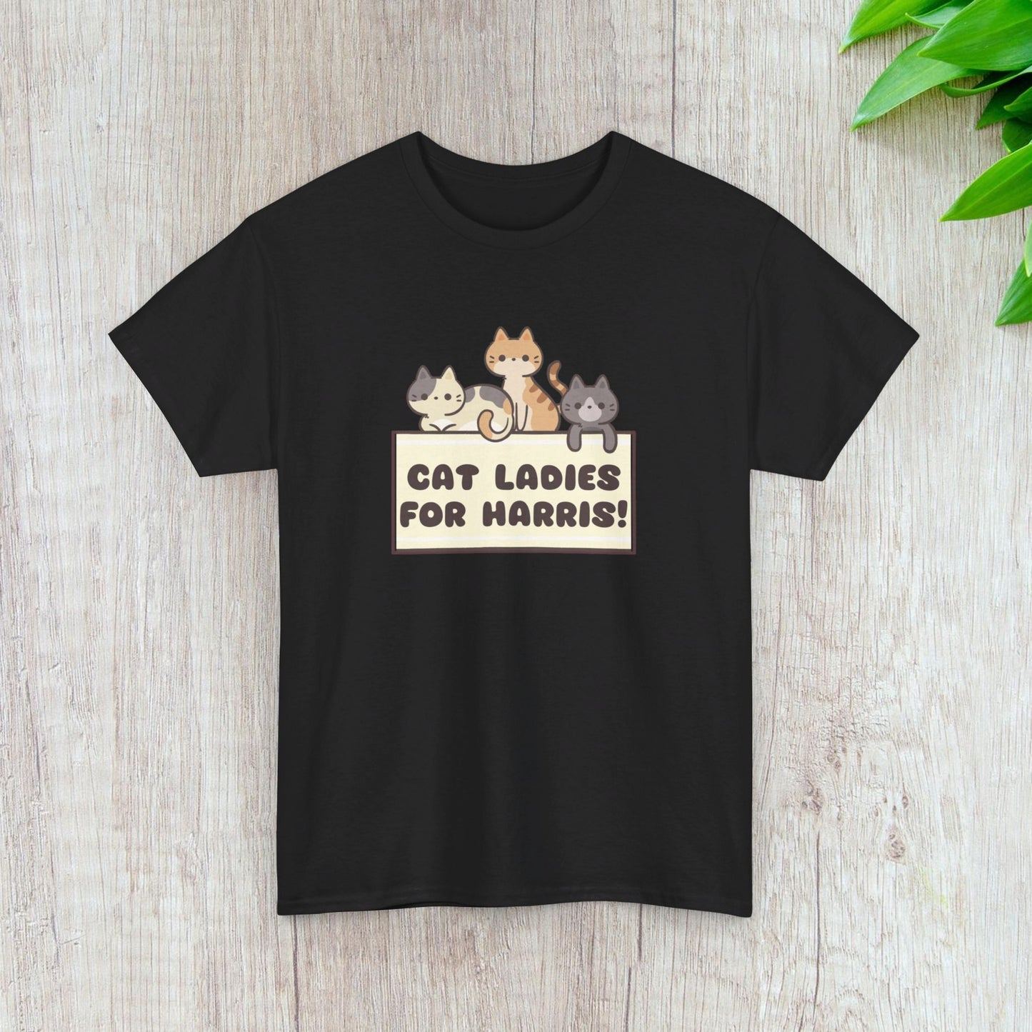 Cat Ladies for Harris Shirt- Cat Ladies Tee-  Witty Democrat Presidential Election T-Shirt