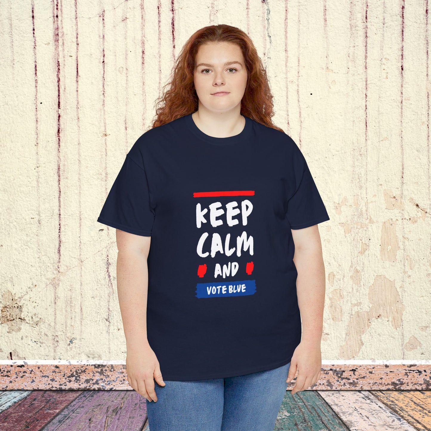 Keep Calm and Vote Blue Shirt- Save Democracy Tee- Democrat Presidential Election T-Shirt